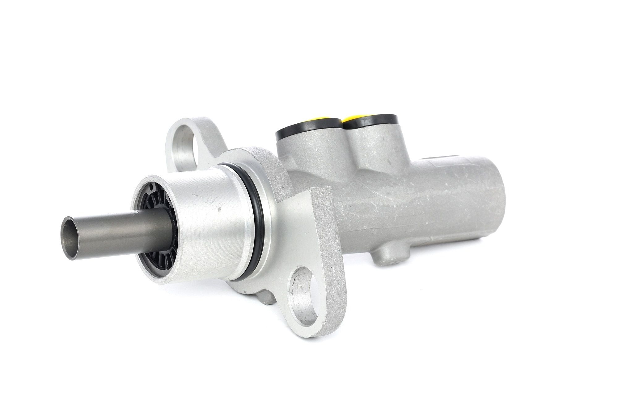 STARK SKMC-0570036 Brake master cylinder Number of connectors: 2, Ø: 23,81 mm, without brake fluid reservoir, Front, Aluminium, 2x M12x1.0, for vehicles with ABS