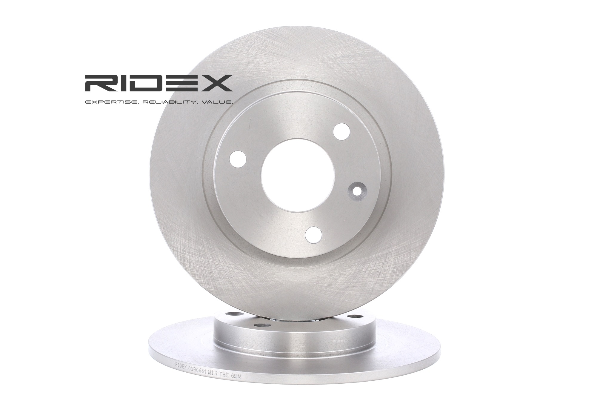 RIDEX 82B0661 Disque de frein 237x8mm, 3x98, plein, sans vis/boulons