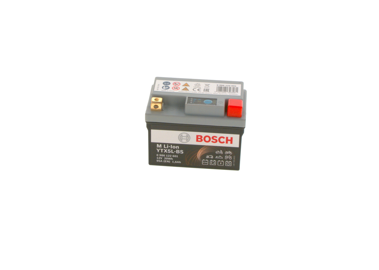 PEUGEOT KISBEE Batterie 12V 1,6Ah 95A B00 Li-Ionen-Batterie BOSCH 0986122601