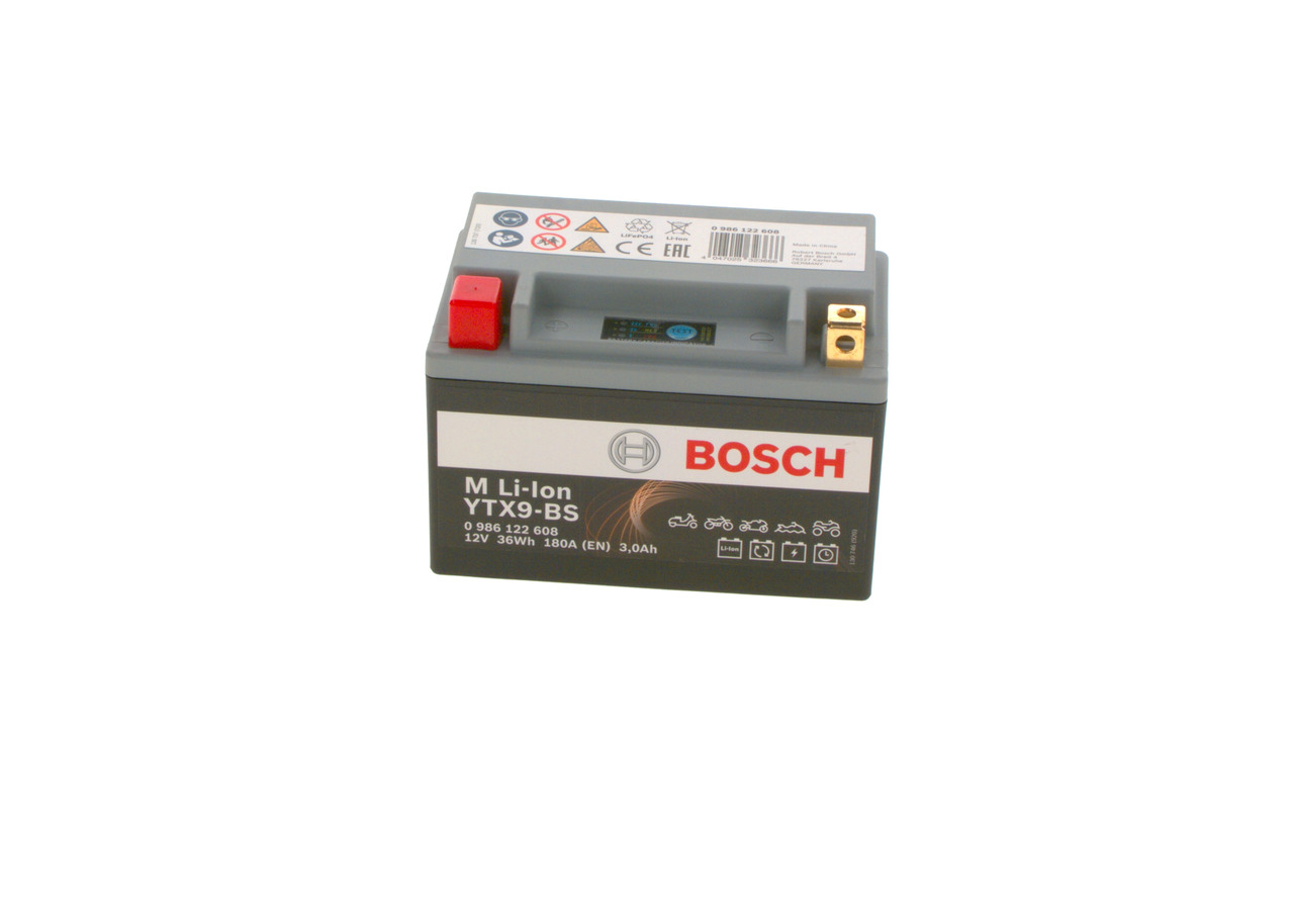 BOSCH 0 986 122 608 VESPA Maxi-Scooter Batterie 12V 180A B00 Li-Ionen-Batterie