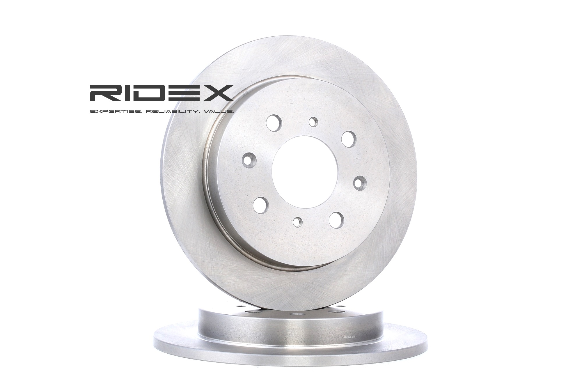 RIDEX 82B0535 Brake disc Rear Axle, 239,0x9mm, 04/08x100, solid