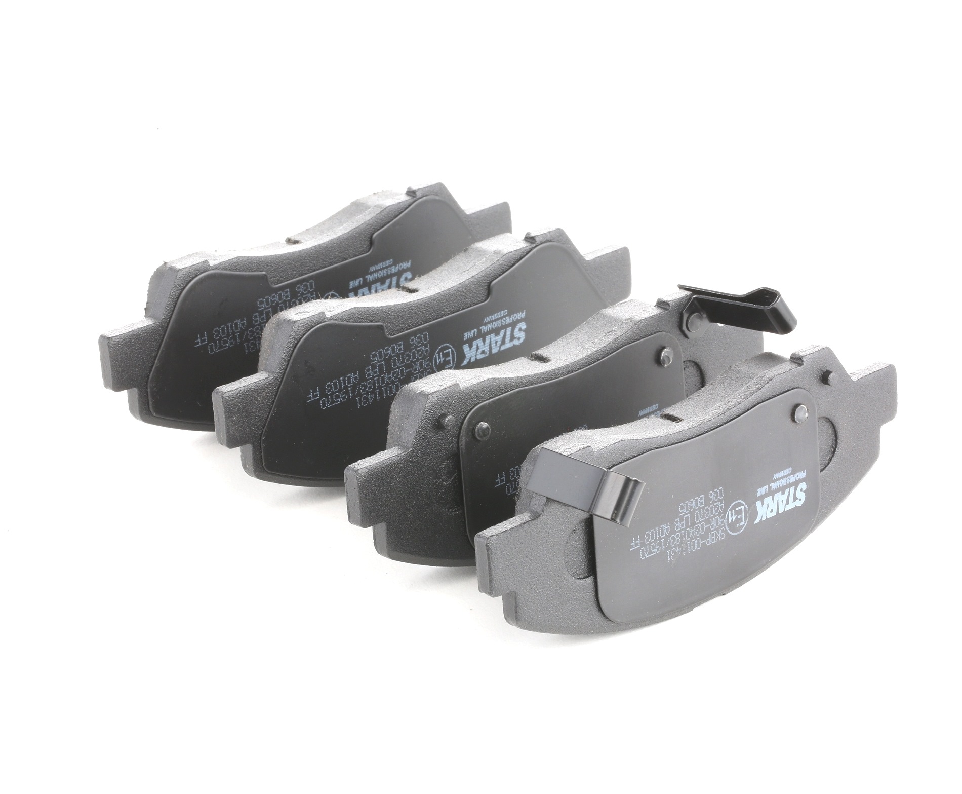 STARK SKBP-0011431 Brake pad set Front Axle, with acoustic wear warning, with accessories