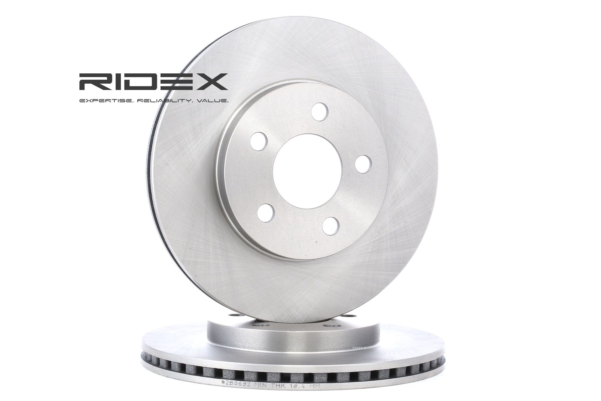 RIDEX 82B0632 Brake disc Front Axle, 257,0x20mm, 05/05x100,0, internally vented