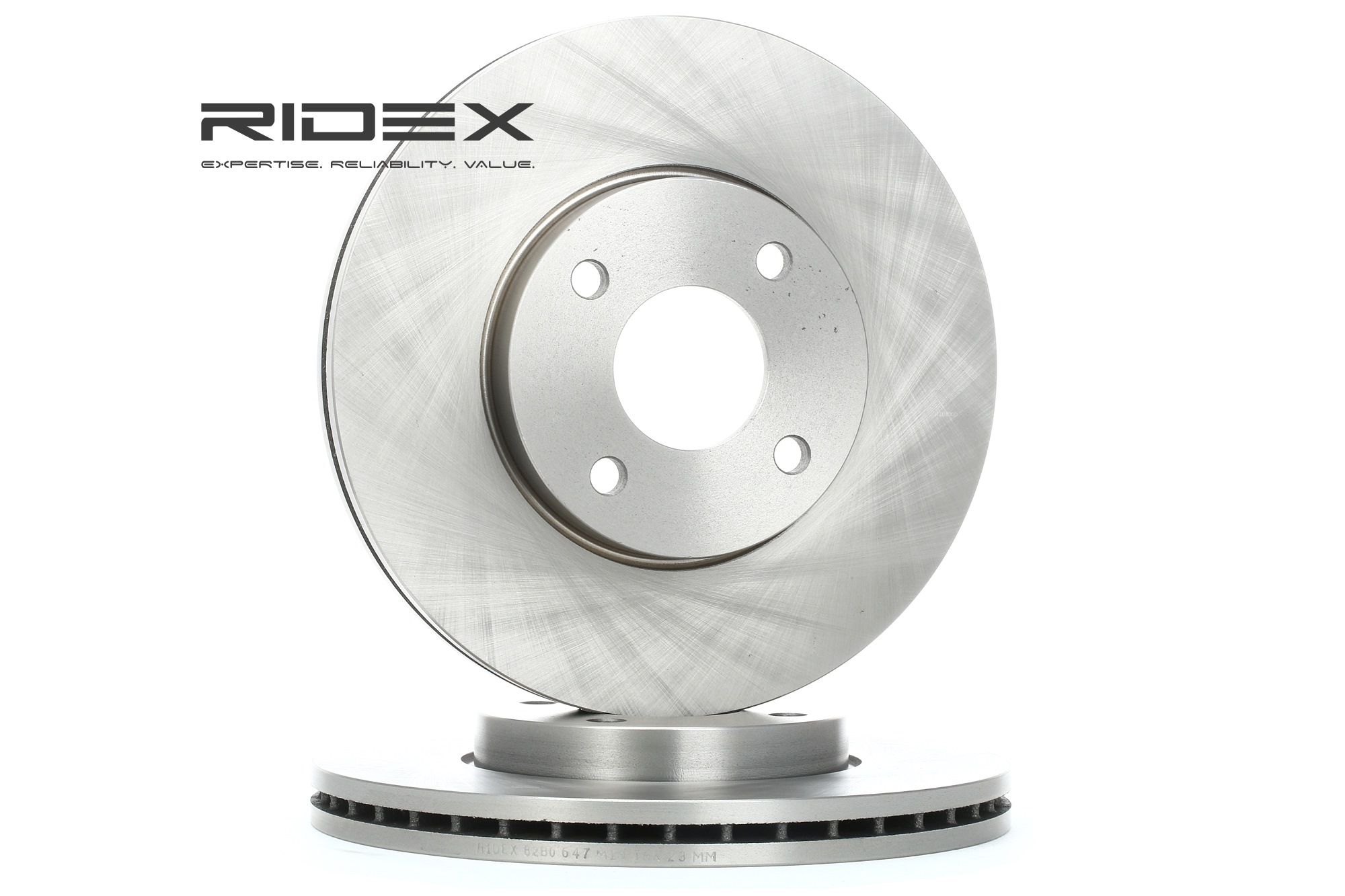 RIDEX Front Axle, 278,0x25mm, 04/04x108, internally vented Ø: 278,0mm, Brake Disc Thickness: 25mm Brake rotor 82B0647 buy