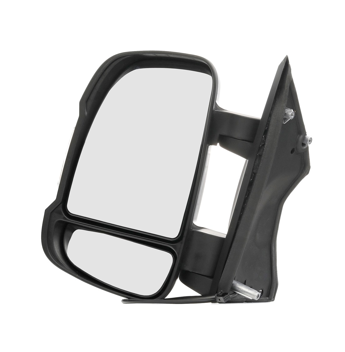 STARK SKOM-1040045 Wing mirror Left, black, Manual, for manual mirror adjustment, Convex, Short mirror arm
