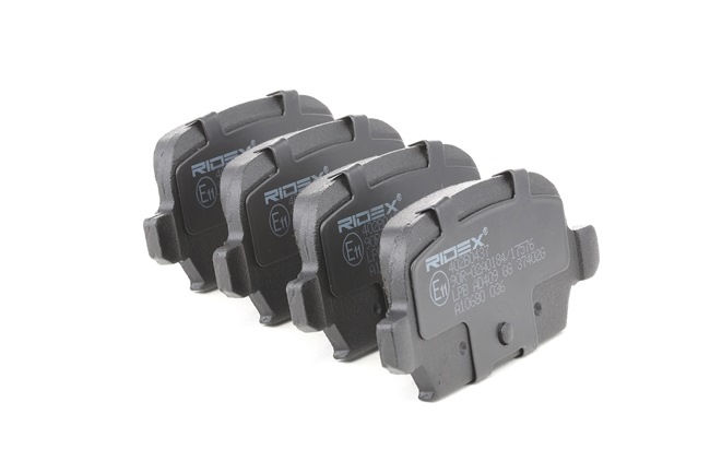 402B0437 RIDEX Bremsbeläge Hinterachse, exkl  