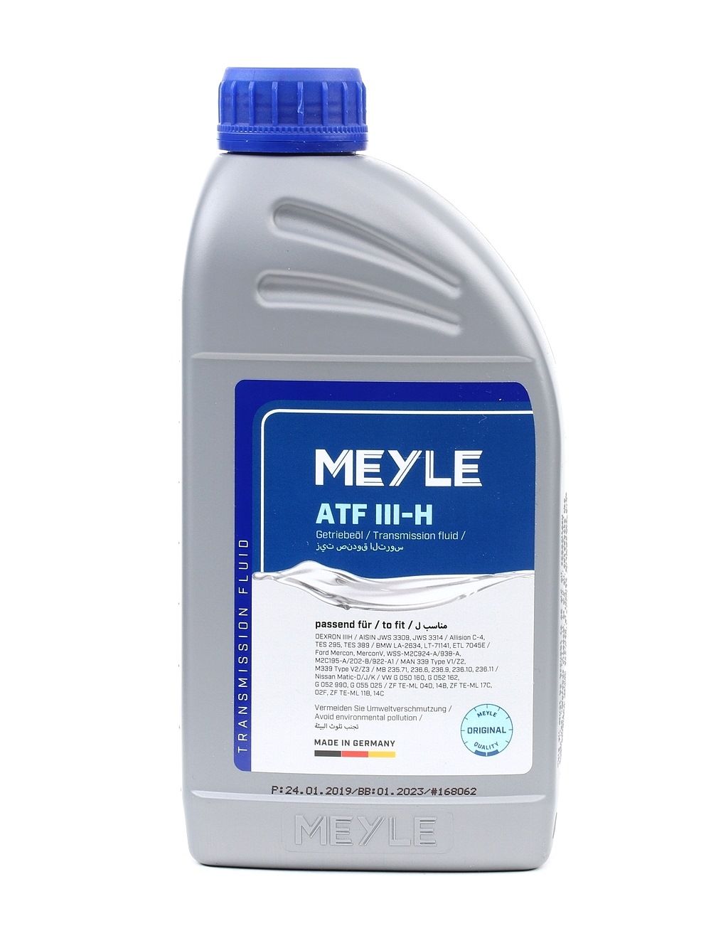 MEYLE ATF III H 014 019 2300 Aceite de transmisión y aceite de diferencial ATF III, 1L, Rojo