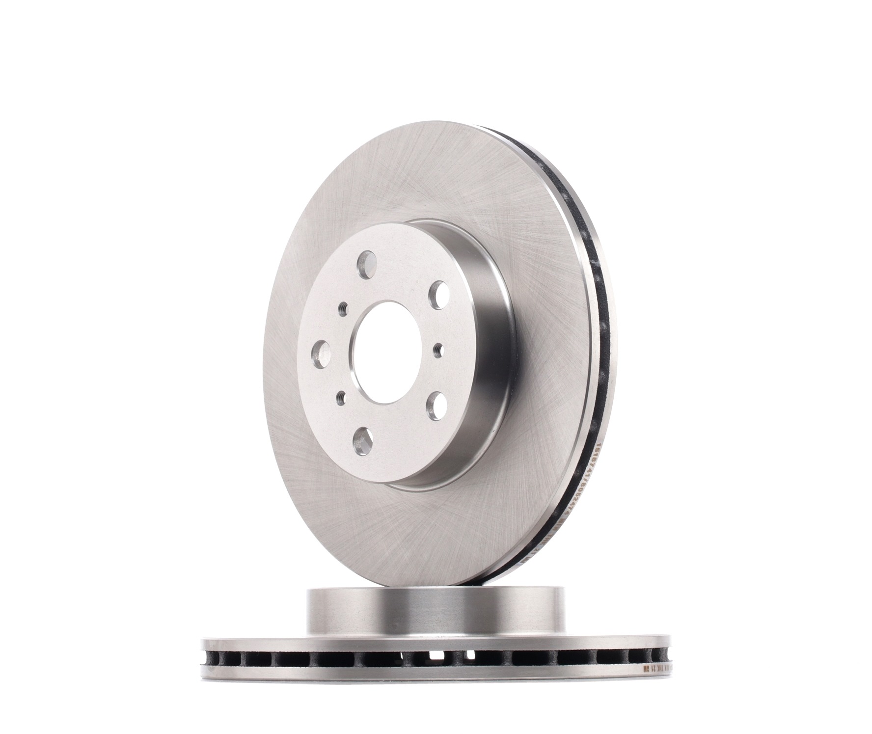 RIDEX 82B1100 Disco de freno Eje delantero, 255x22mm, 5/8x100, ventilado, Hierro fundido