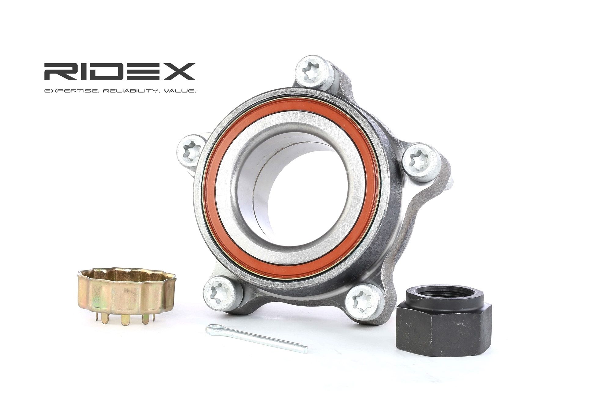 Wheel bearing kit RIDEX 654W0319 - Ford TRANSIT Bearings spare parts order
