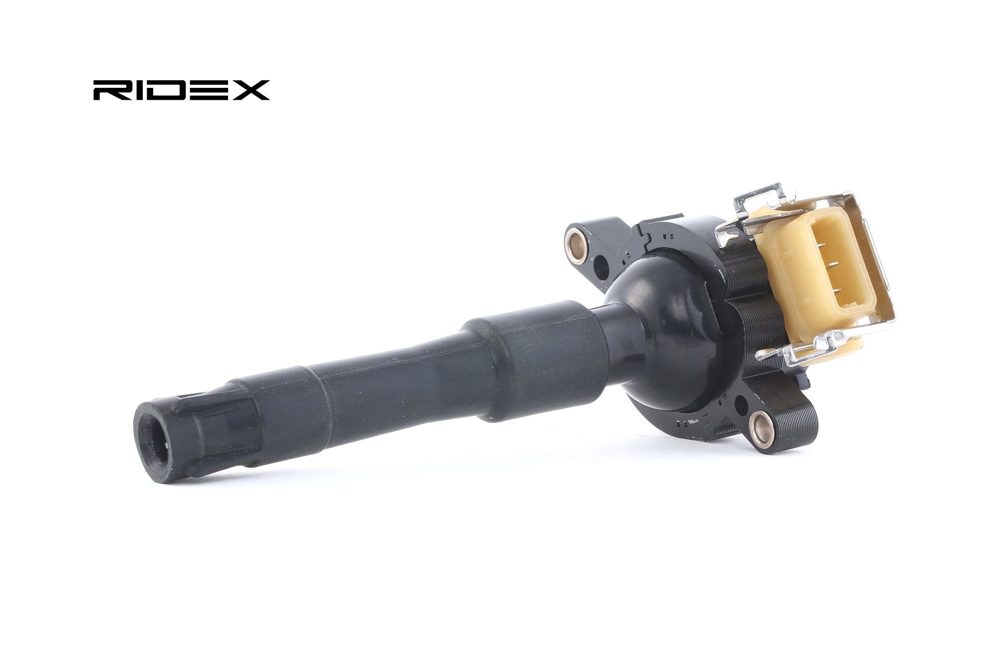 RIDEX 689C0024 Ignition coil 3-pin connector, 12V, Spark Spring, Number of connectors: 1, Connector Type SAE, incl. spark plug connector