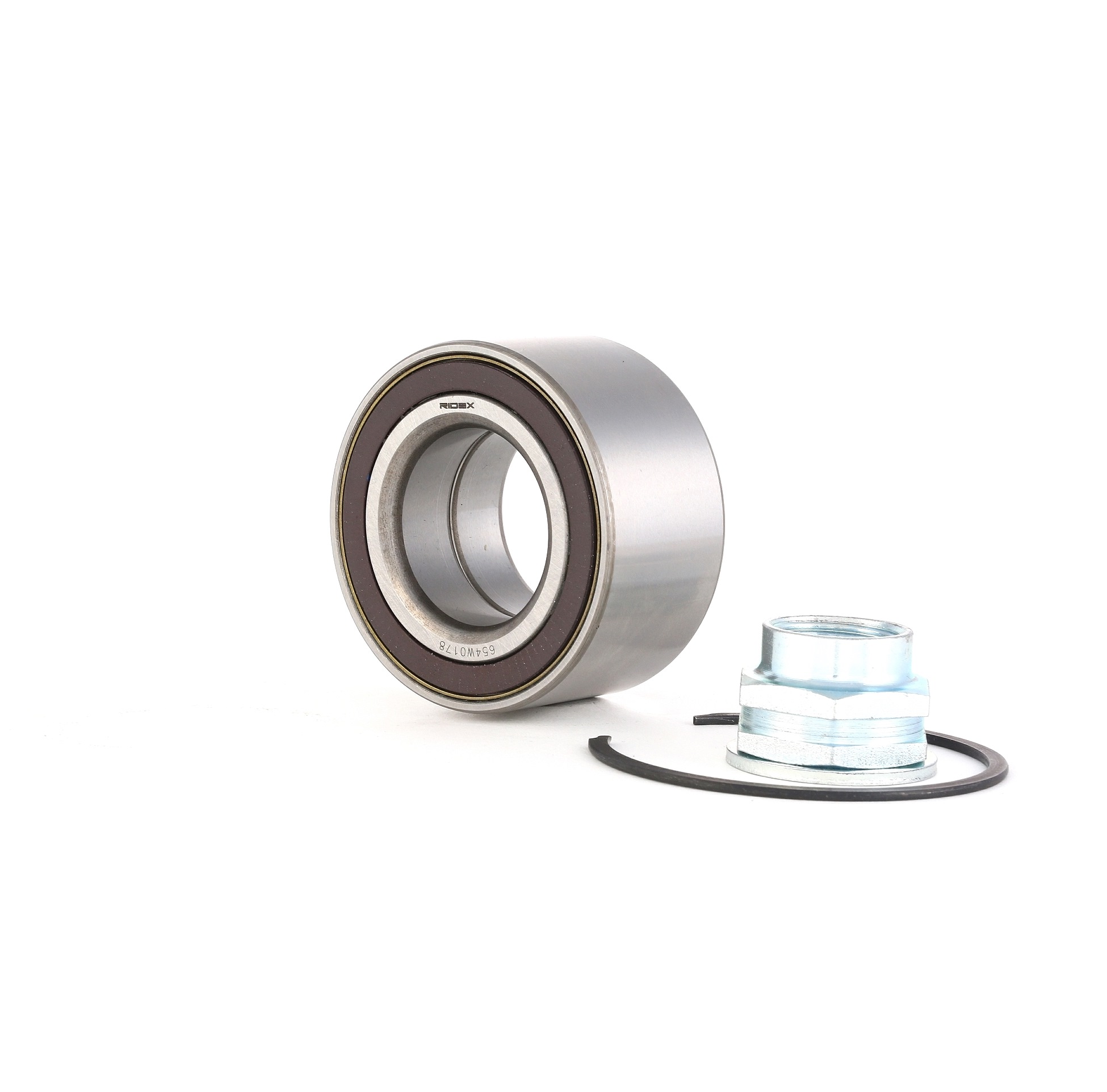 RIDEX 654W0178 original LANCIA Wheel bearing kit Front axle both sides, Rear Axle, with integrated ABS sensor, 66 mm