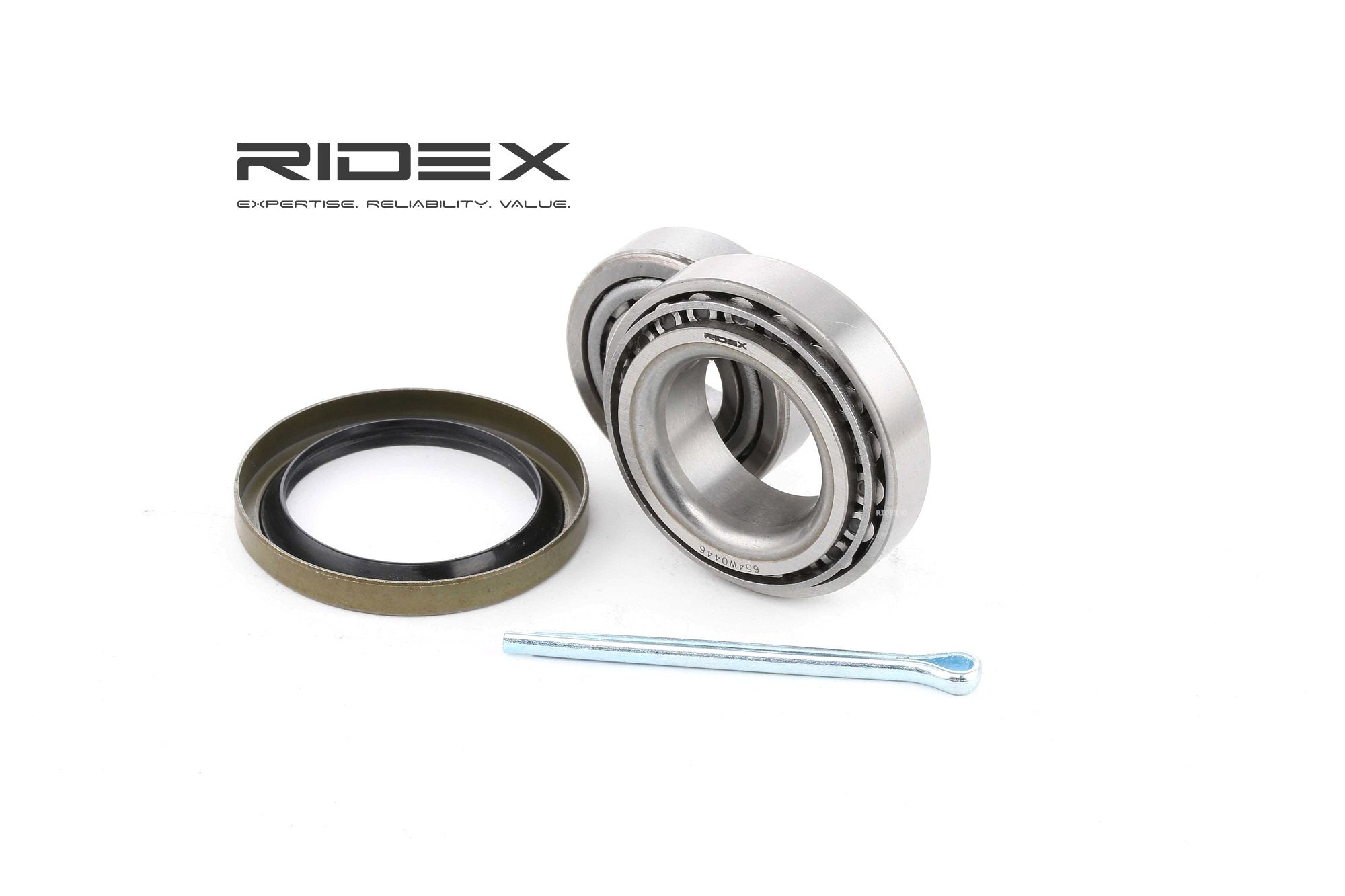 RIDEX 654W0446 Wheel bearing kit Front axle both sides, Rear Axle both sides, 50 mm