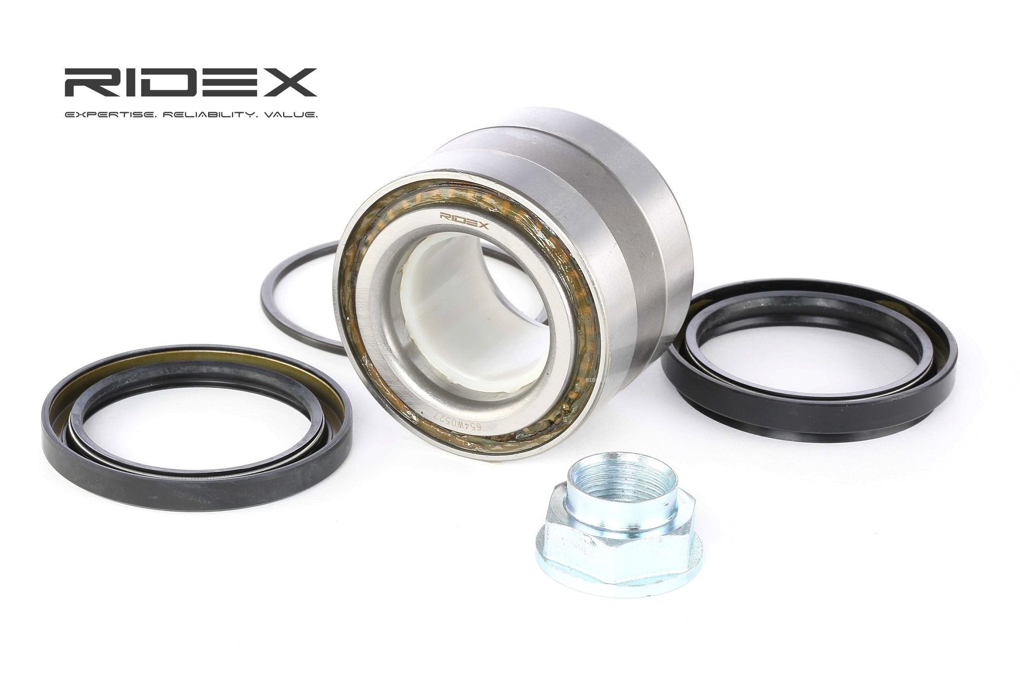 654W0527 RIDEX Wheel bearings SUBARU Rear Axle both sides, 72 mm, Self-aligning Roller Bearing