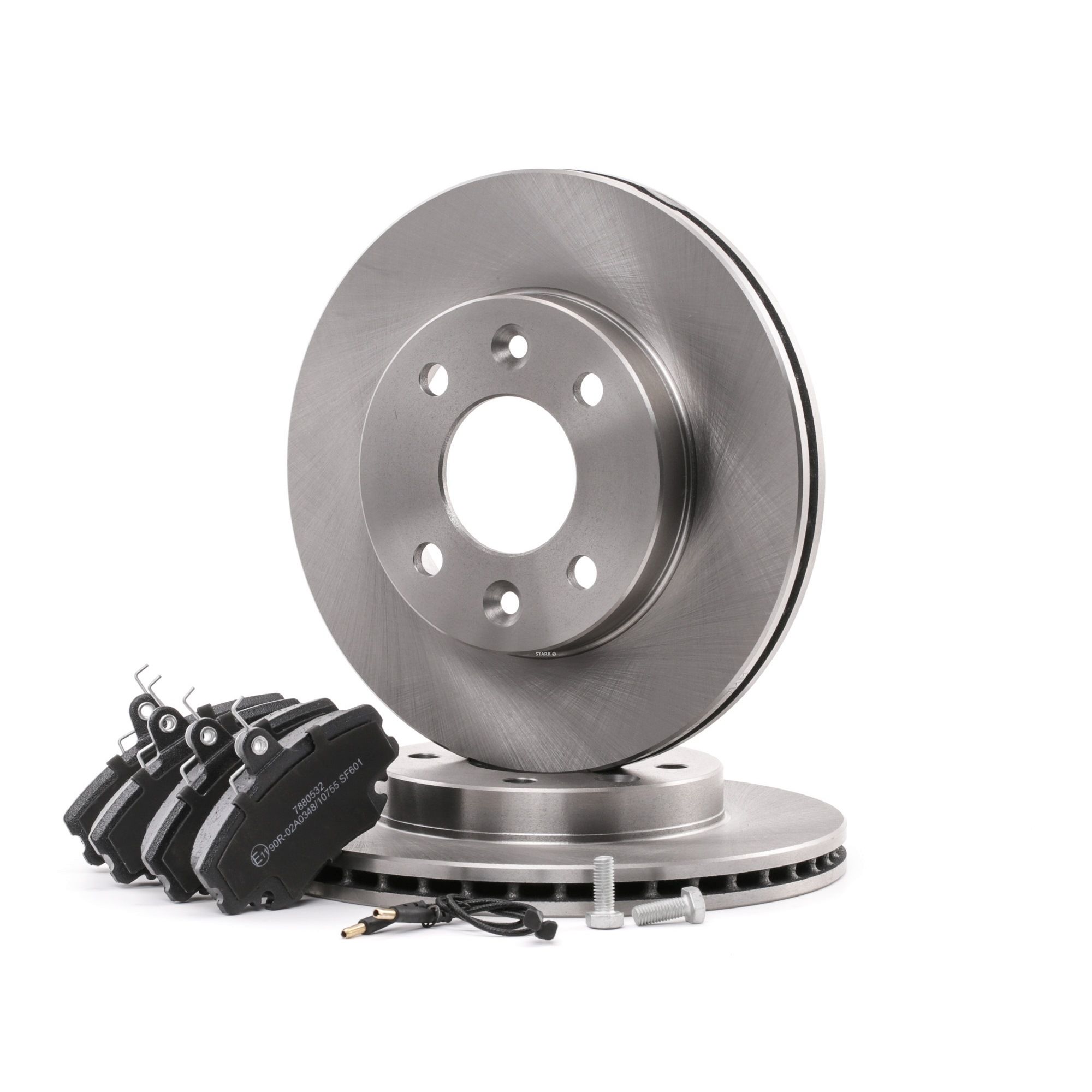 STARK Front Axle, Vented Ø: 238mm, Brake Disc Thickness: 20mm Brake discs and pads SKBK-1090059 buy