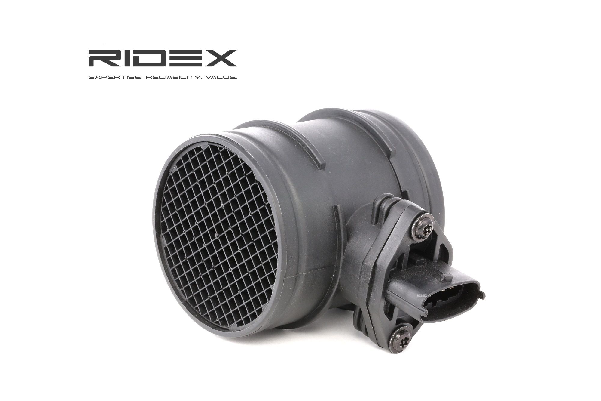 RIDEX 3926A0168 Mass air flow sensor with housing, with integrated air temperature sensor