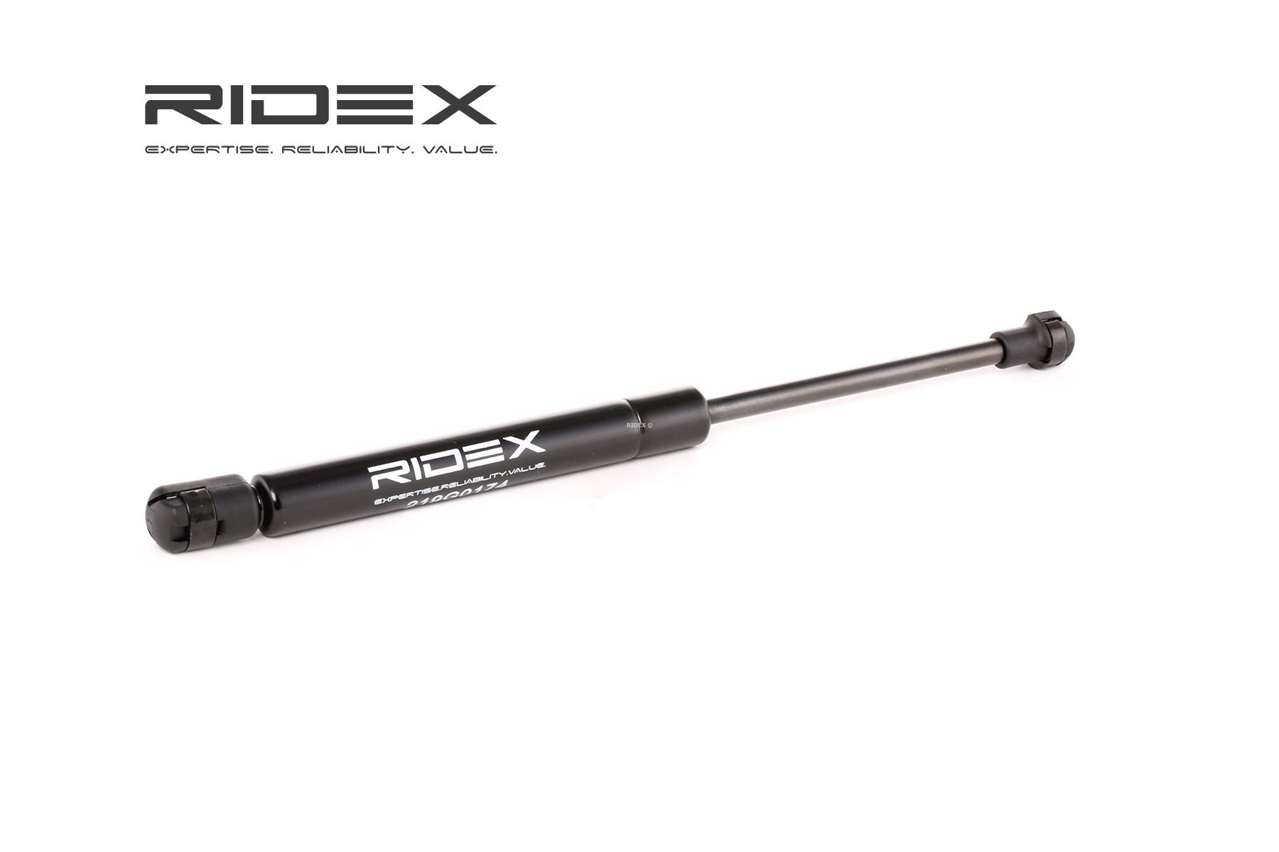 RIDEX: Original Gasdruckdämpfer Heckklappe 219G0174 Länge: 287m, Hub: 107mm