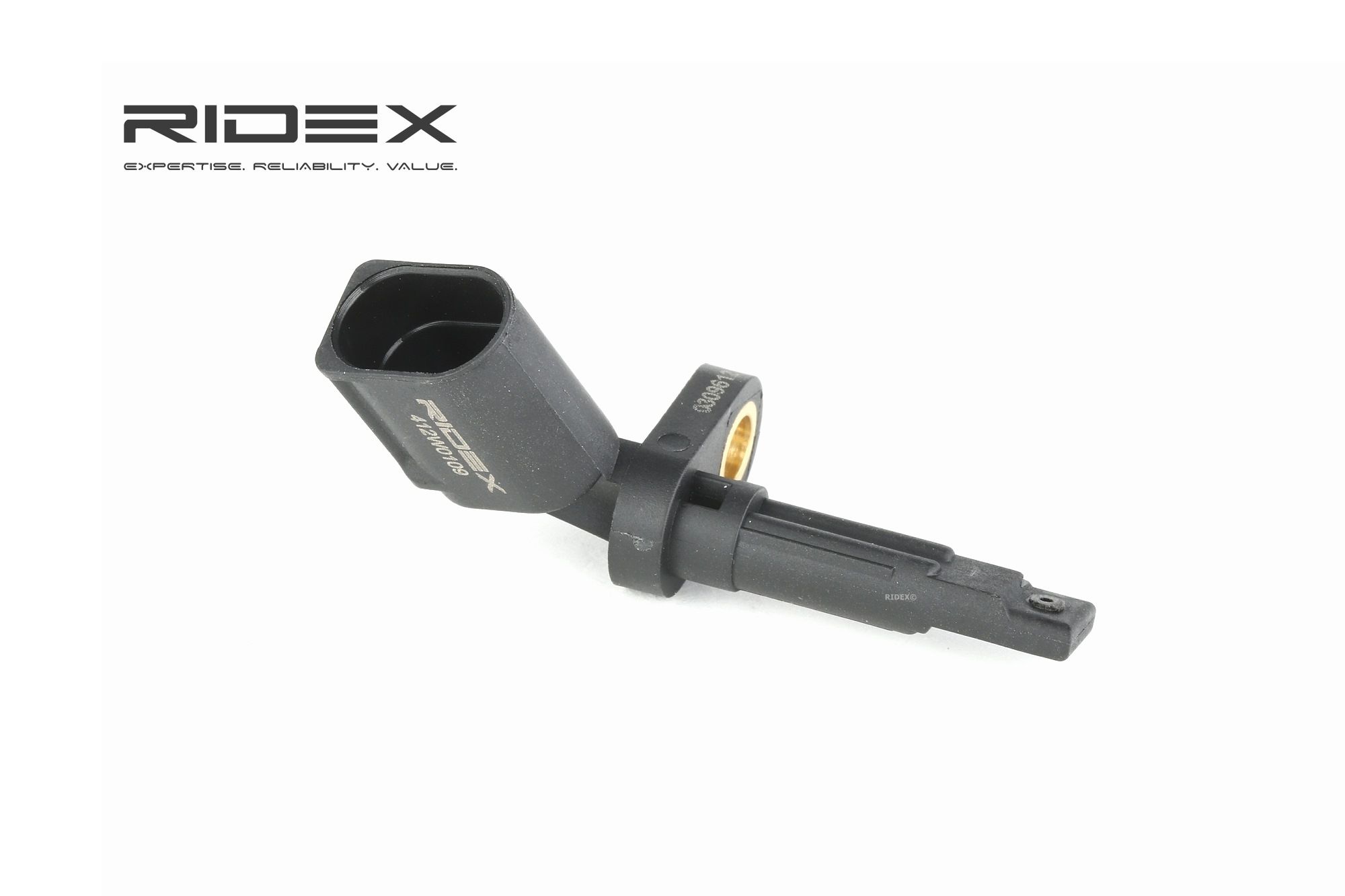 RIDEX 412W0109 ABS sensor Front Axle Left, Rear Axle Left, Hall Sensor, 2-pin connector, 37mm, 70mm