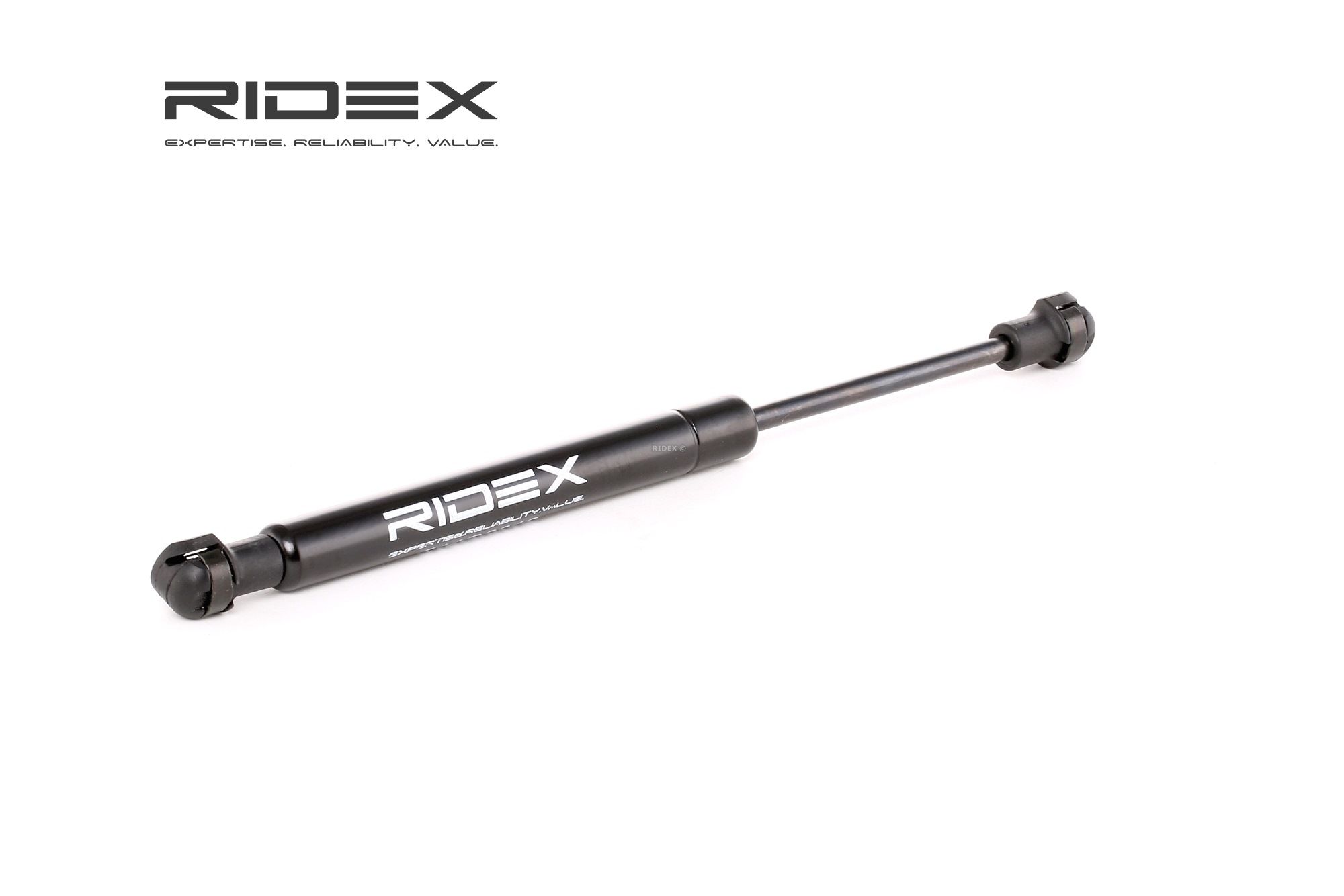RIDEX 514G0019 Plinska vzmet, pokrov motorja obojestranski, spredaj, Iztisnasila: 400N