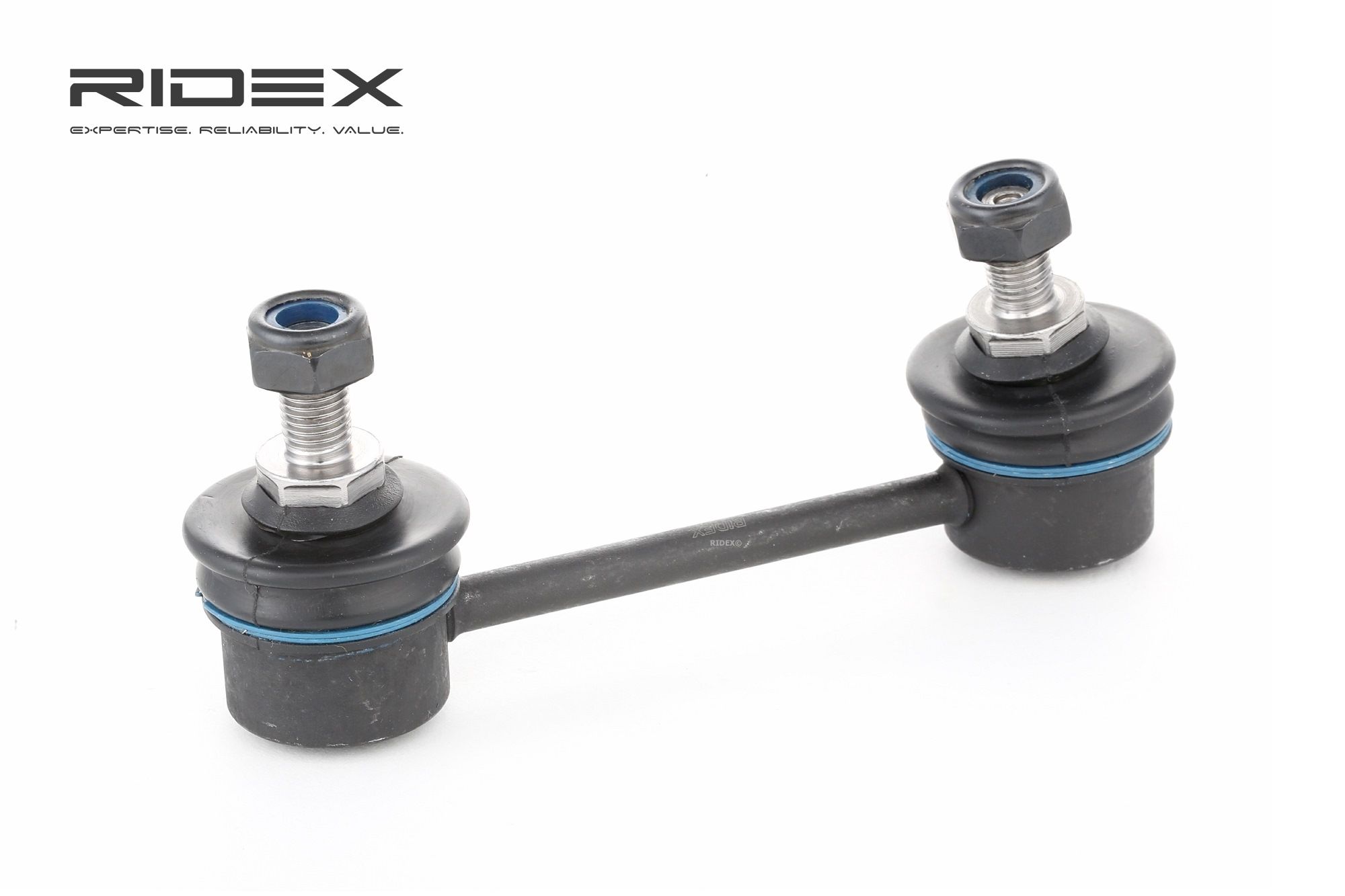 RIDEX 3229S0091 Anti-roll bar link Rear Axle both sides, 115mm, M10X1.25