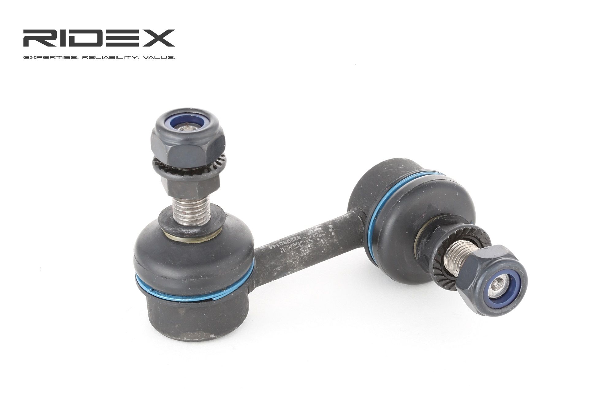 RIDEX 3229S0144 Anti-roll bar link Front Axle Left, 65mm, M10X1,25