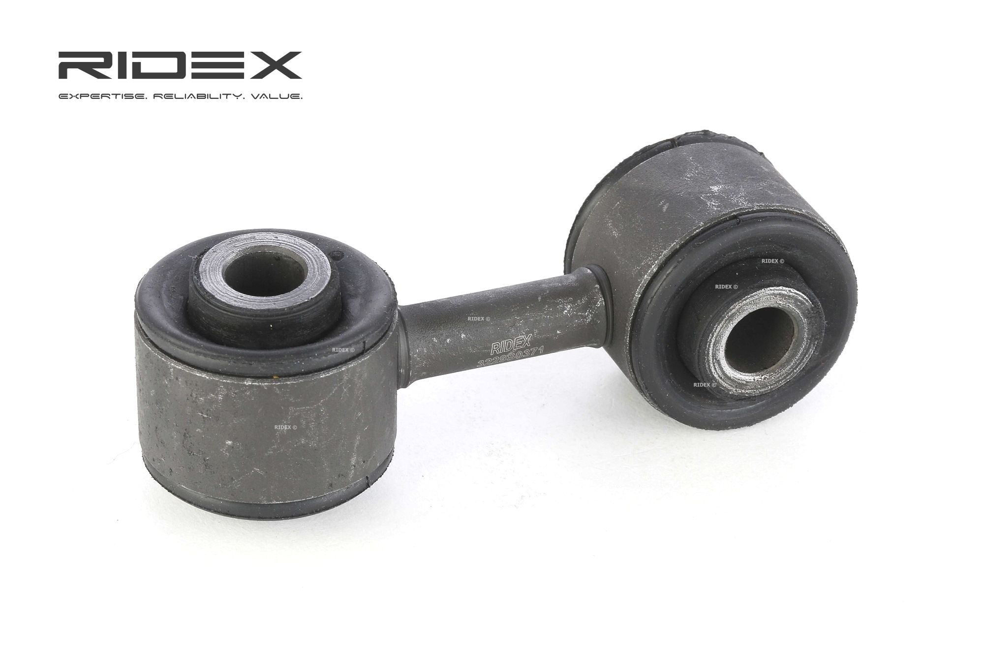 RIDEX 3229S0371 Anti-roll bar link outer, Front axle both sides, 65,0mm