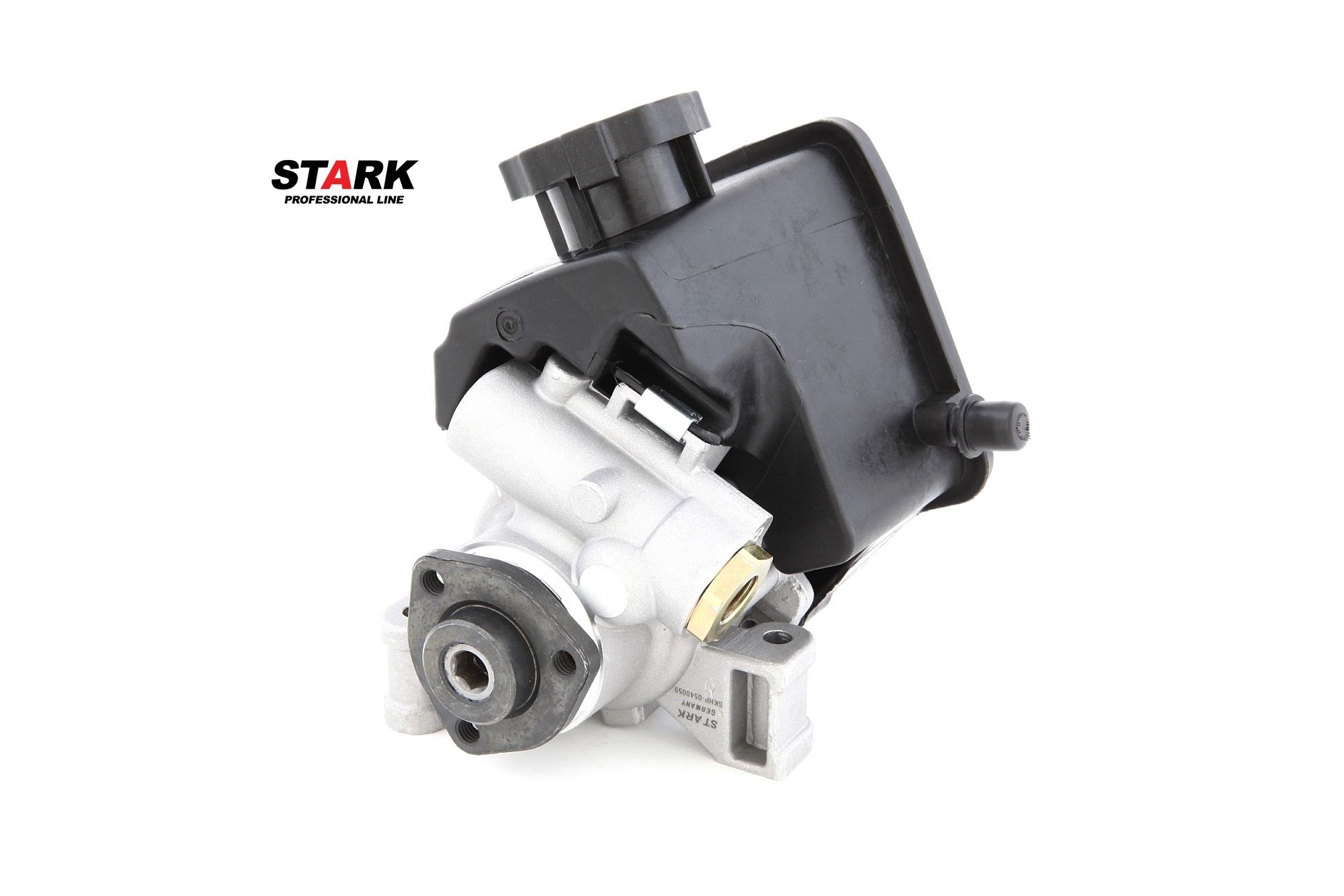 STARK SKHP-0540059 Power steering pump Hydraulic, 120 bar, Triangle, Aluminium, Clockwise rotation, with reservoir