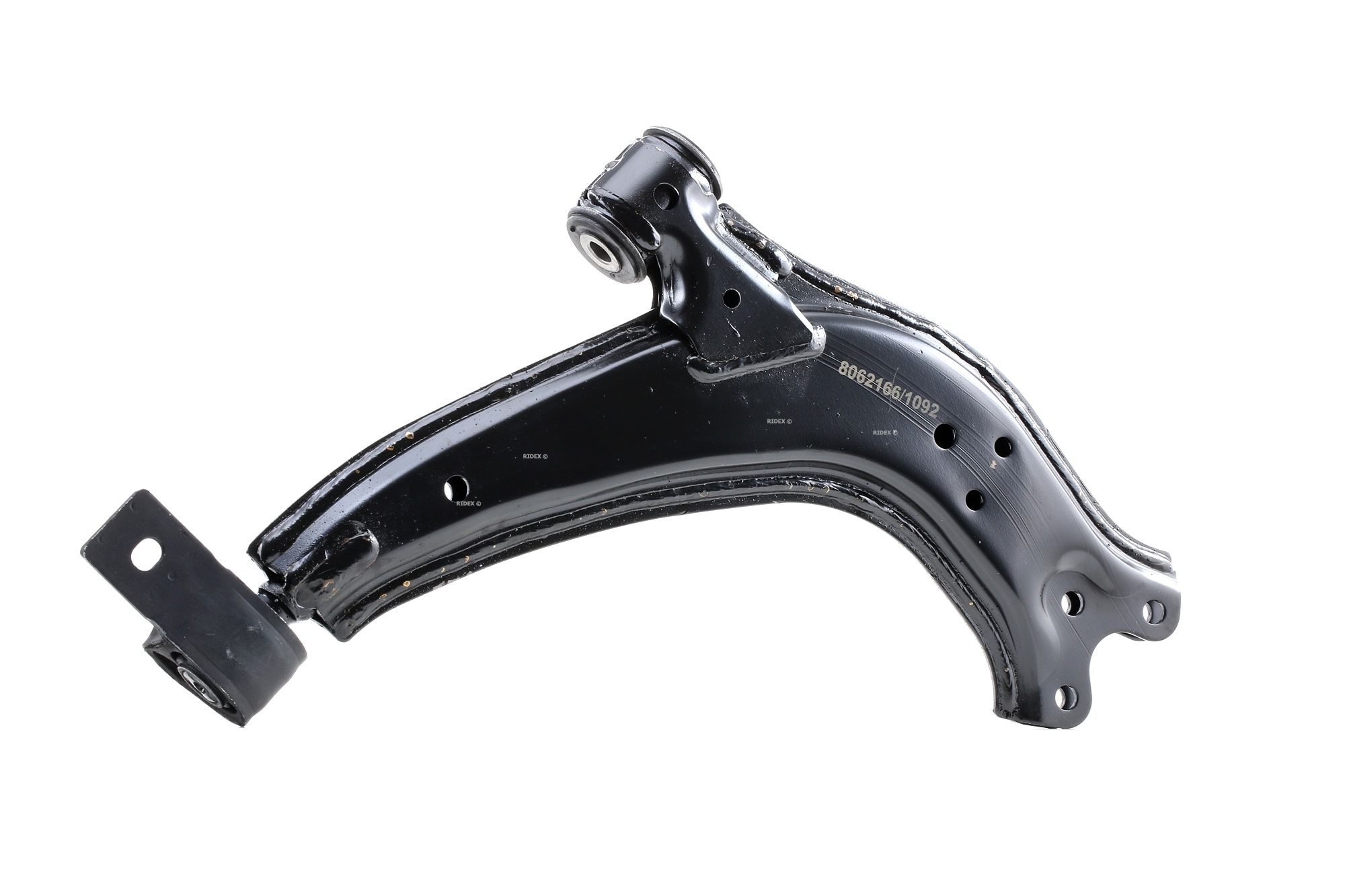 RIDEX 273C0271 Suspension arm with holder, with rubber mount, without ball joint, Front Axle Right, Lower, Control Arm, Sheet Steel