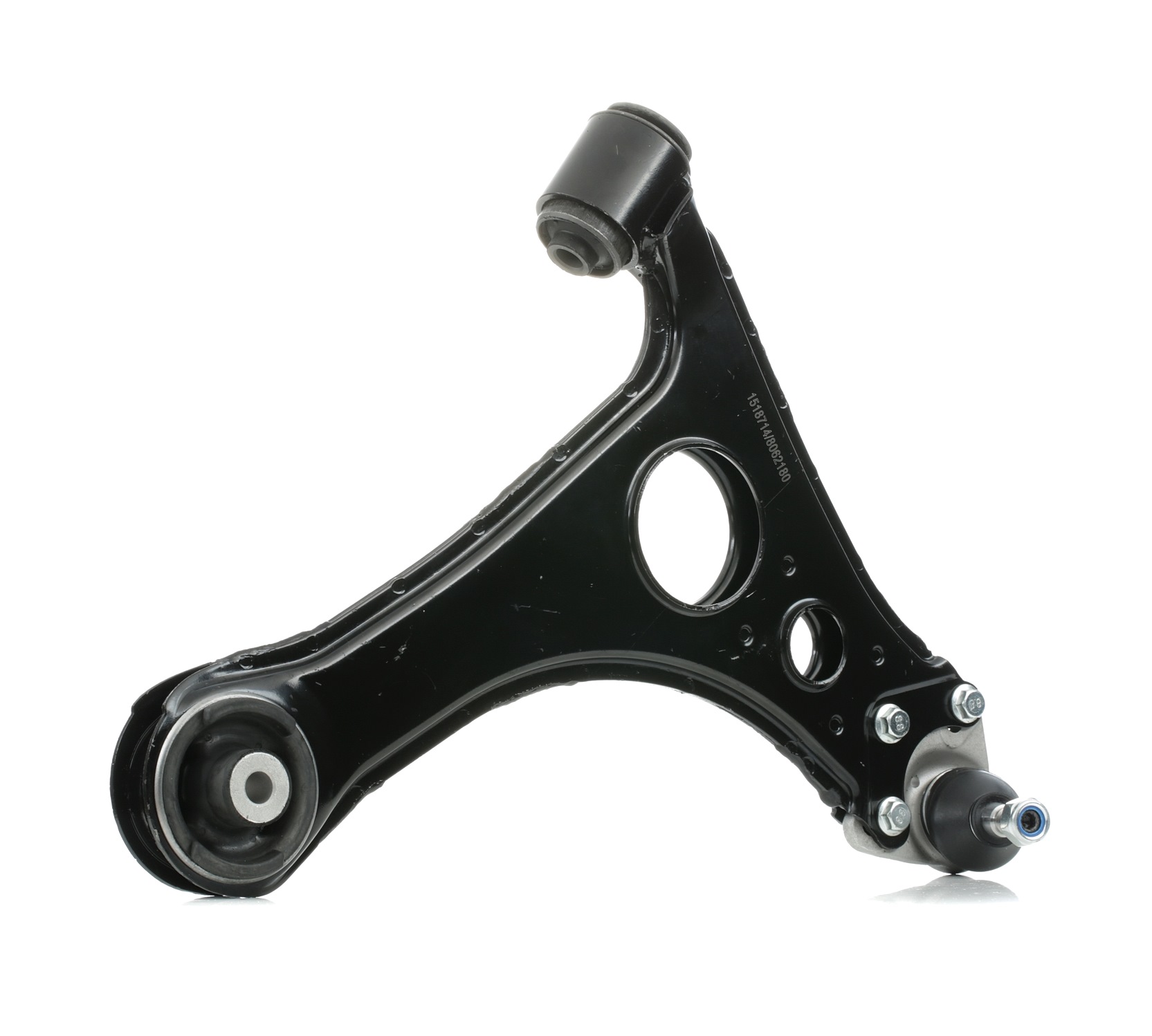 RIDEX 273C0242 Suspension arm Front Axle, Left, Control Arm, Sheet Steel, Cone Size: 13,7 mm
