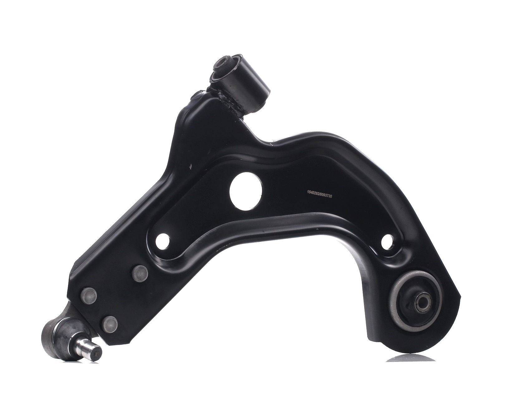 RIDEX 273C0142 Suspension arm Left, Lower, Front Axle, Control Arm, Steel, Cone Size: 16,5 mm