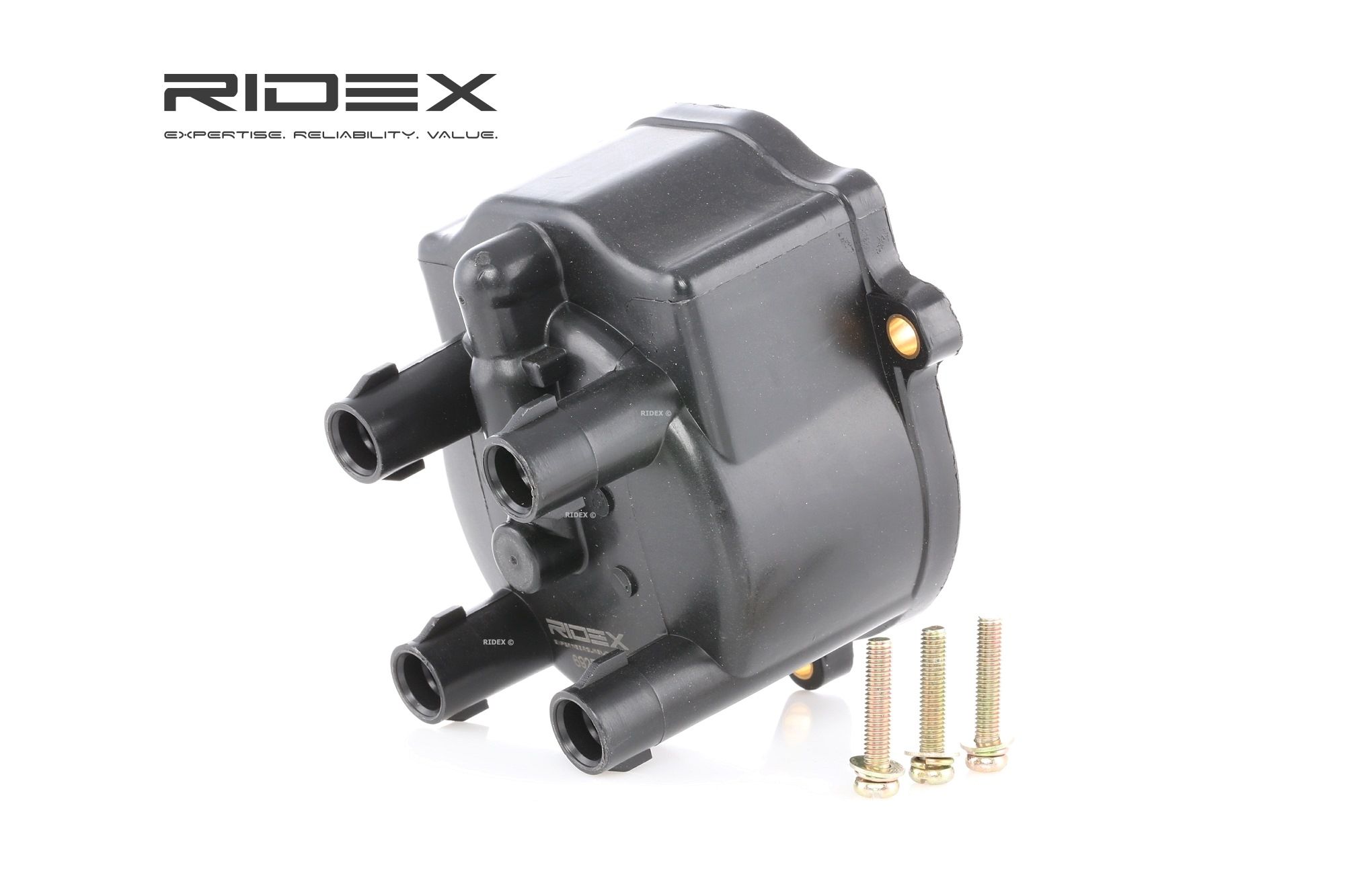 692D0021 RIDEX Ignition distributor cap MERCEDES-BENZ Number of inlets/outlets: 4