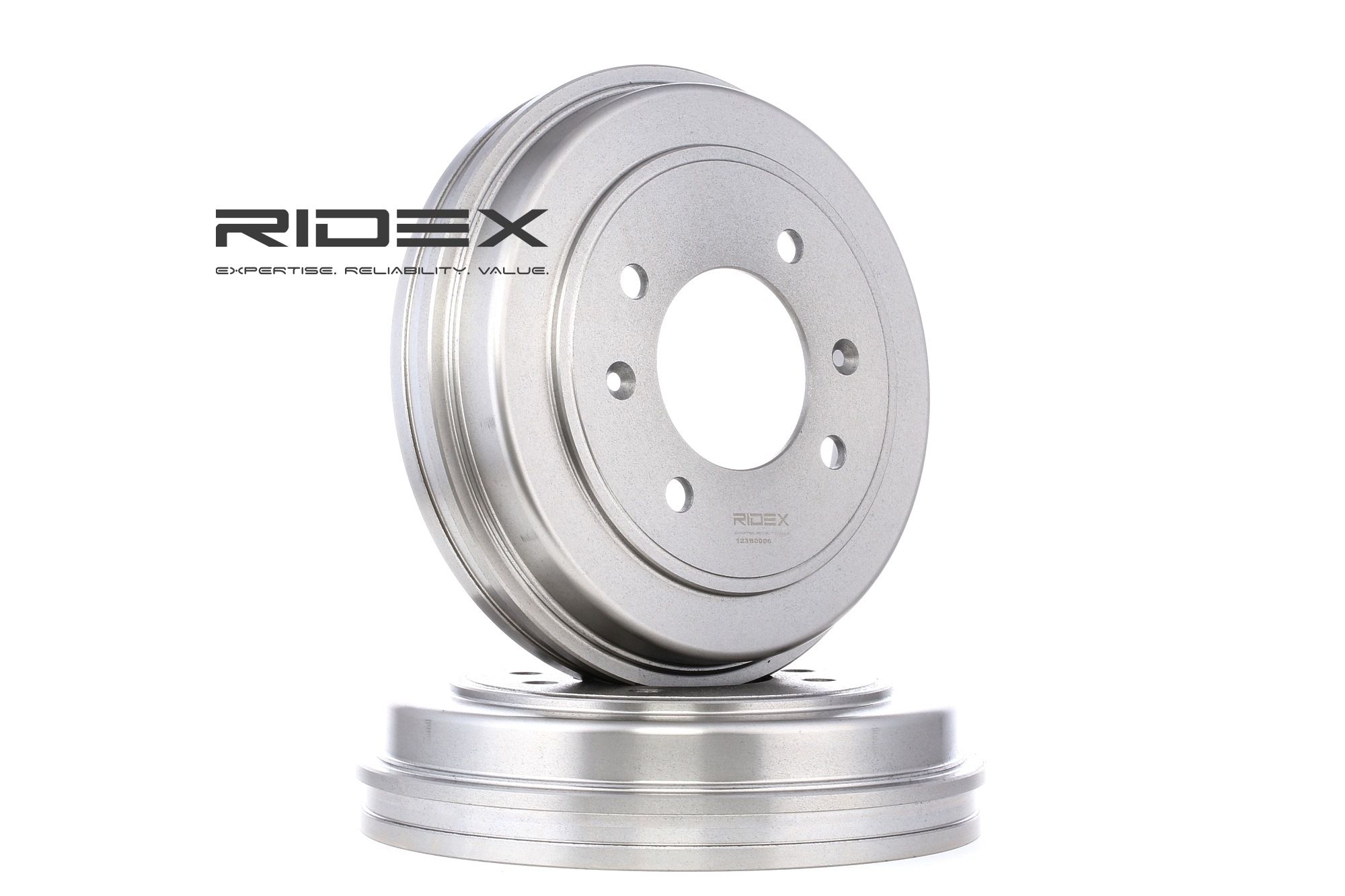 RIDEX 123B0006 Brake Drum 242,8mm, Rear Axle