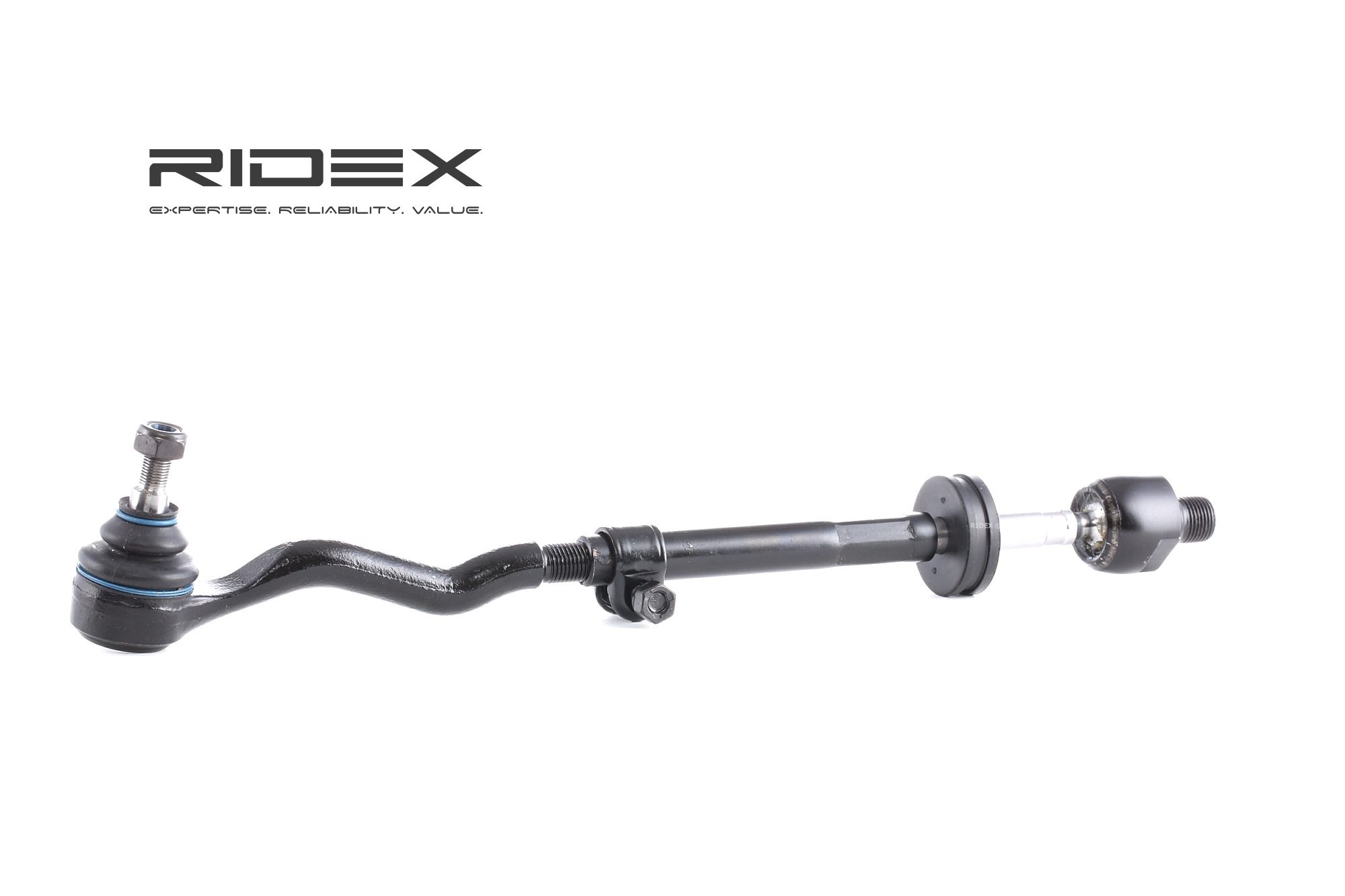 RIDEX Front Axle, Front axle both sides Cone Size: 12,6mm, Length: 430mm Tie Rod 284R0055 buy