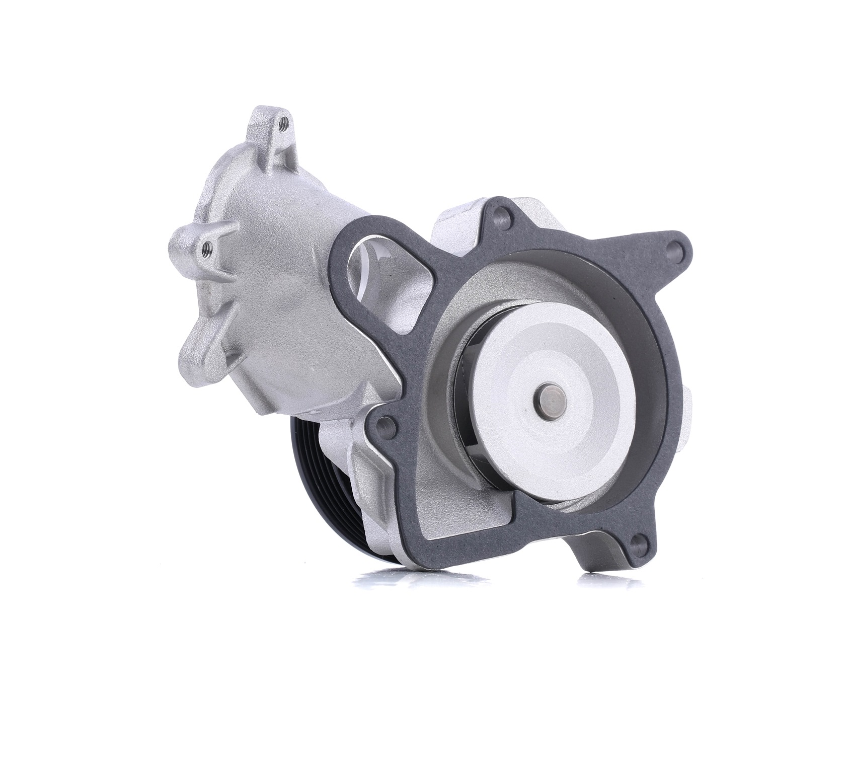 RIDEX 1260W0082 Water pump V-Ribbed Belt Pulley, with gaskets/seals, with seal, without lid, Belt Pulley Ø: 94,5 mm