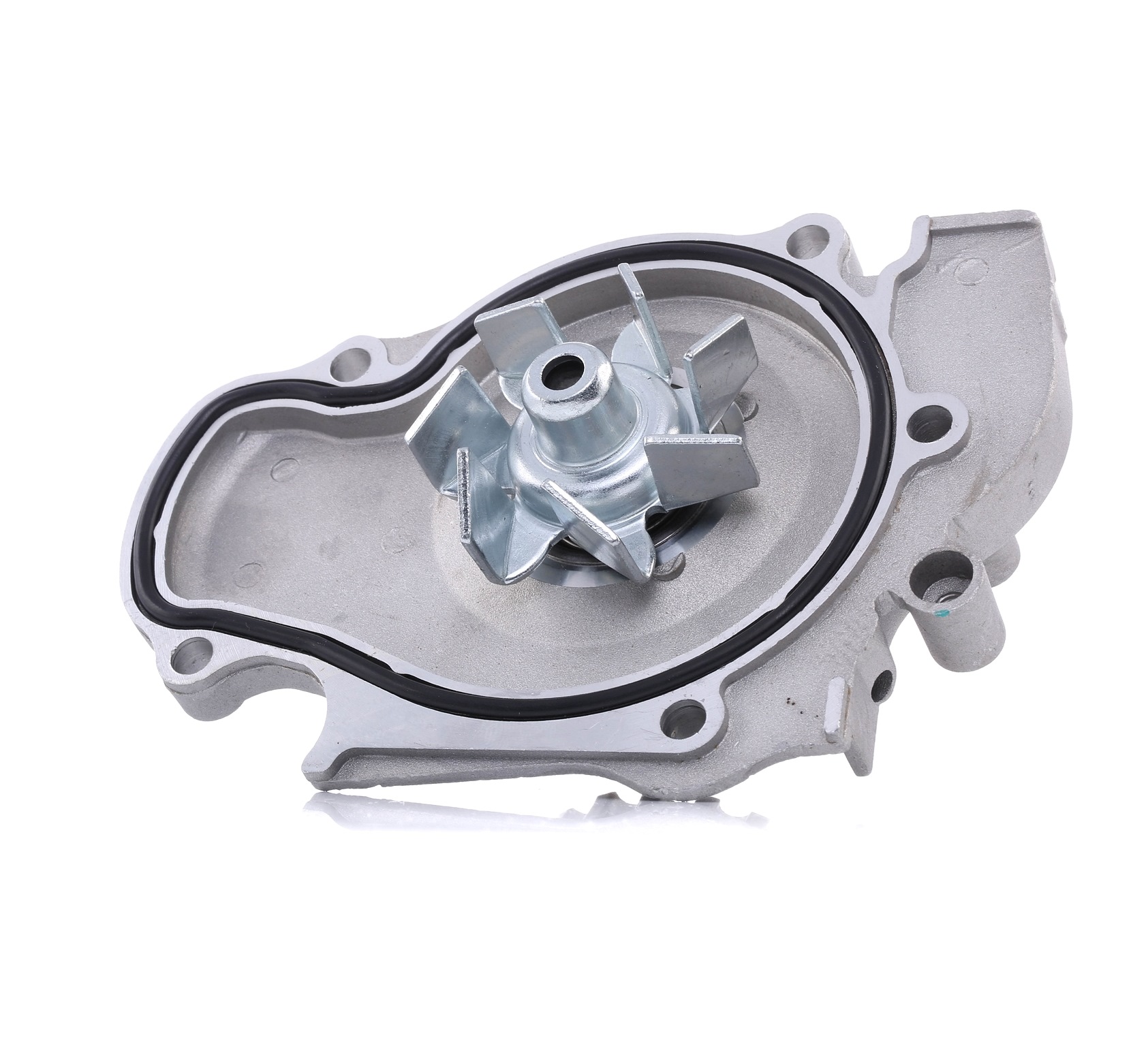 RIDEX 1260W0081 Water pump Number of Teeth: 20, Cast Aluminium, with belt pulley, with seal, Mechanical, Metal, Belt Pulley Ø: 59 mm, Water Pump Pulley Ø: 59,23 mm, for toothed belt drive