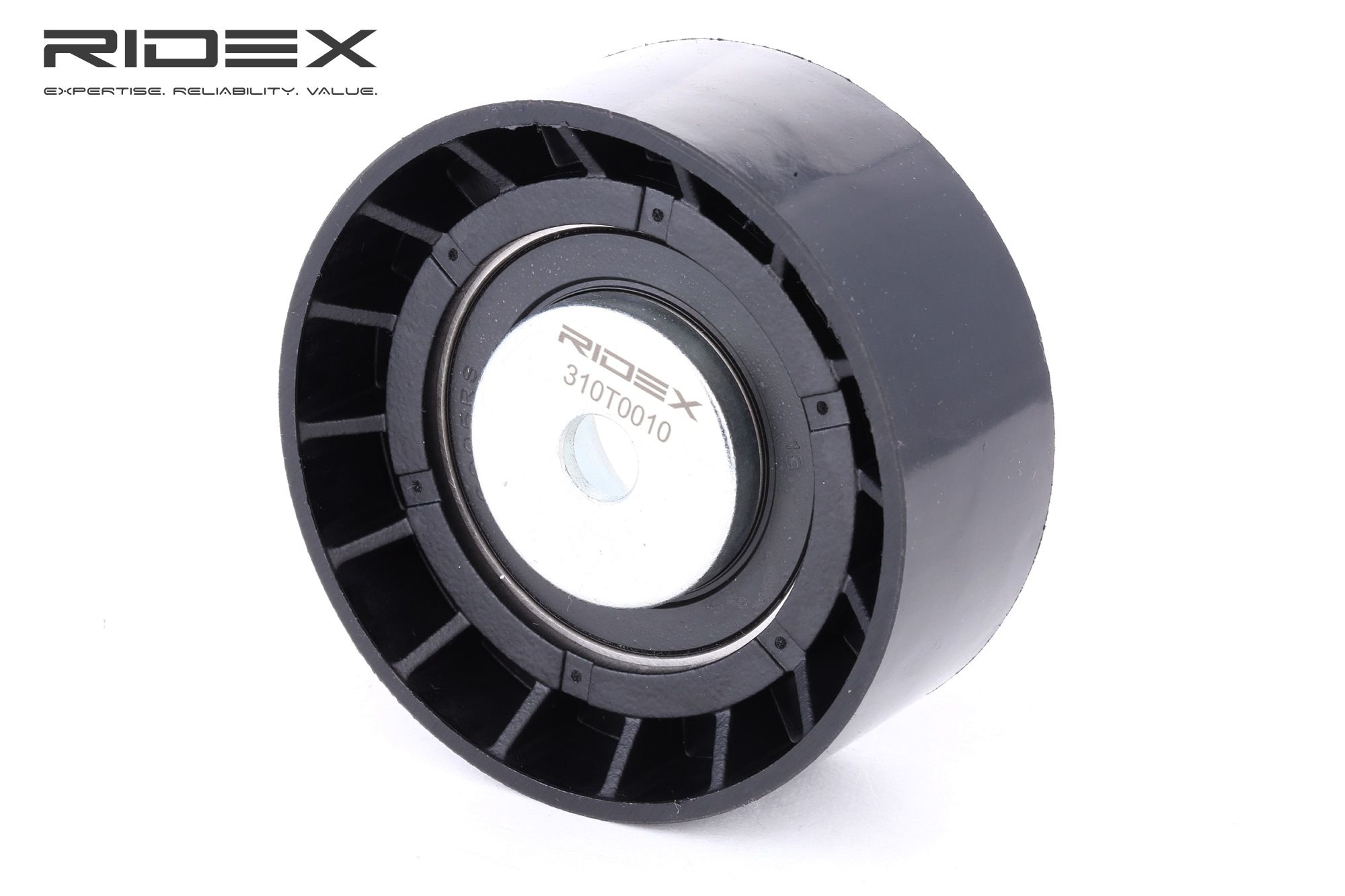 Original 310T0010 RIDEX Tensioner pulley, v-ribbed belt experience and price