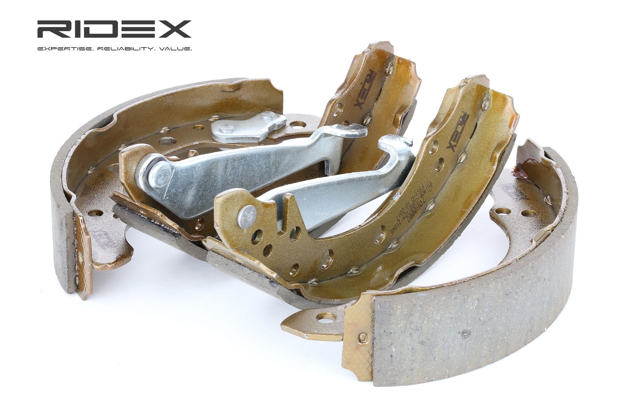 RIDEX 70B0002 Kit ganasce freni Assale posteriore, 200 x 40 mm, con leva freno a mano