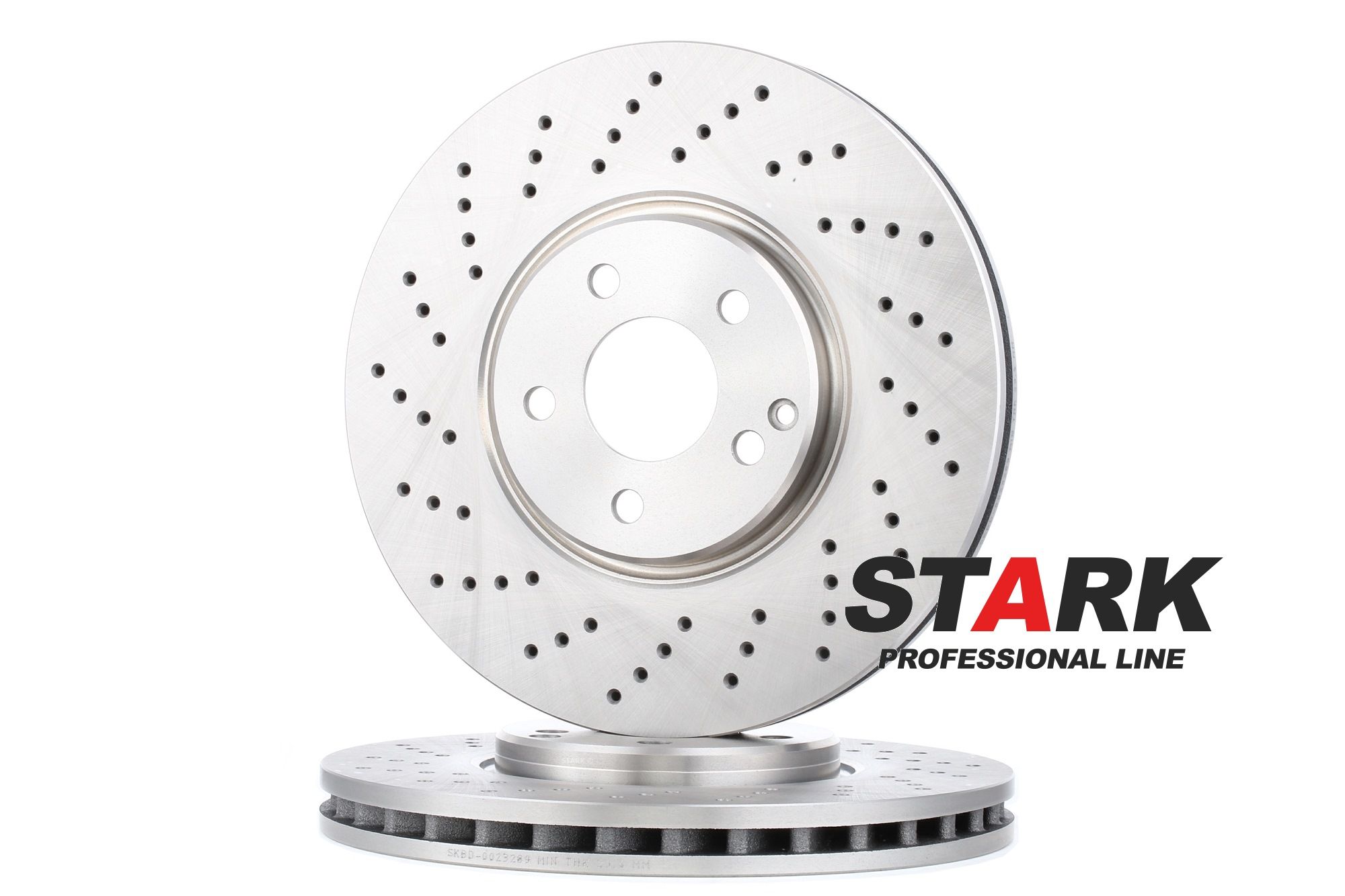 STARK Front Axle, 330x32mm, 5/6, perforated/vented Ø: 330mm, Brake Disc Thickness: 32mm Brake rotor SKBD-0023289 buy