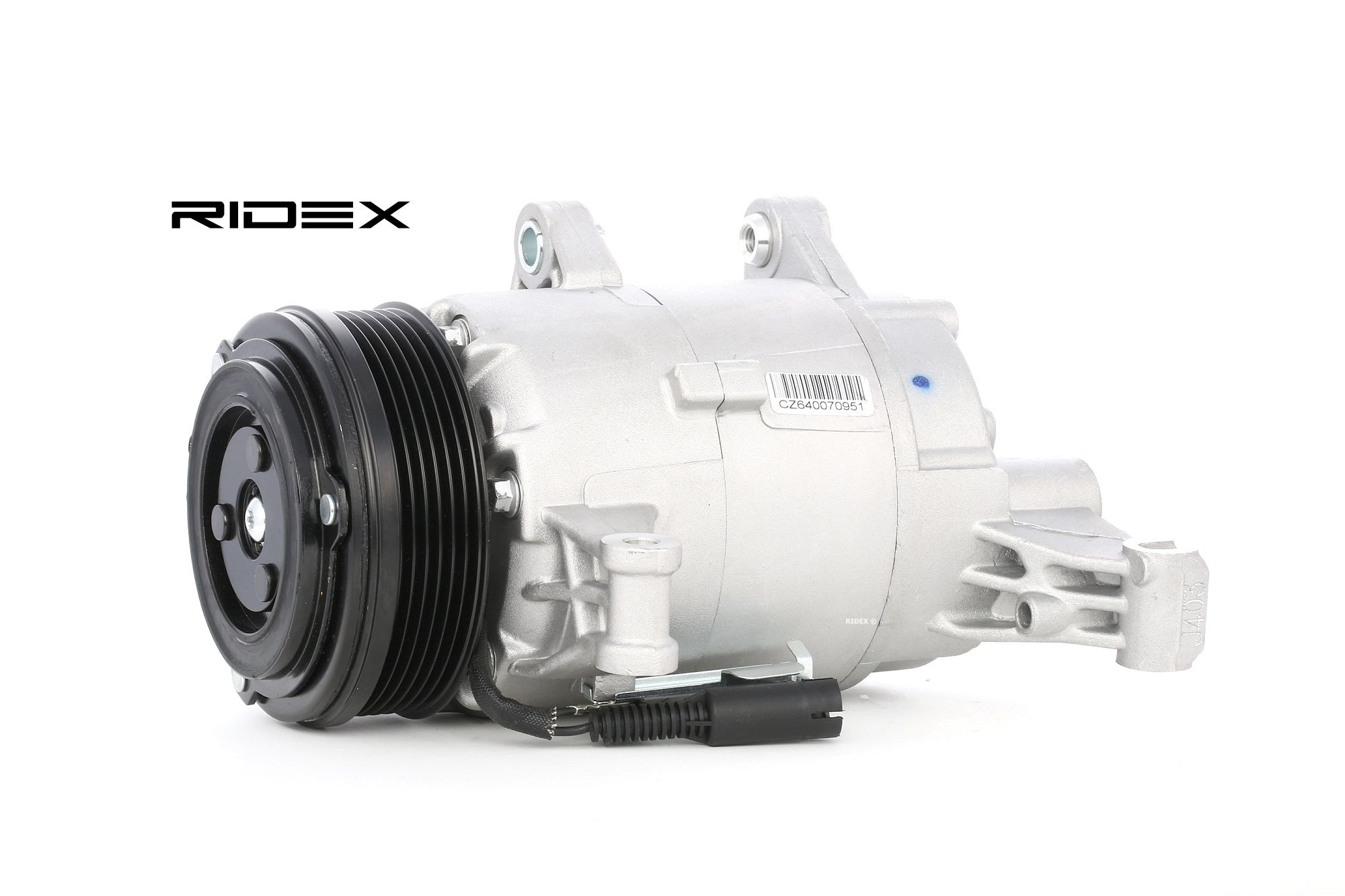 RIDEX CVC, PAG 46, R 134a, with PAG compressor oil Belt Pulley Ø: 105mm, Number of grooves: 6 AC compressor 447K0025 buy