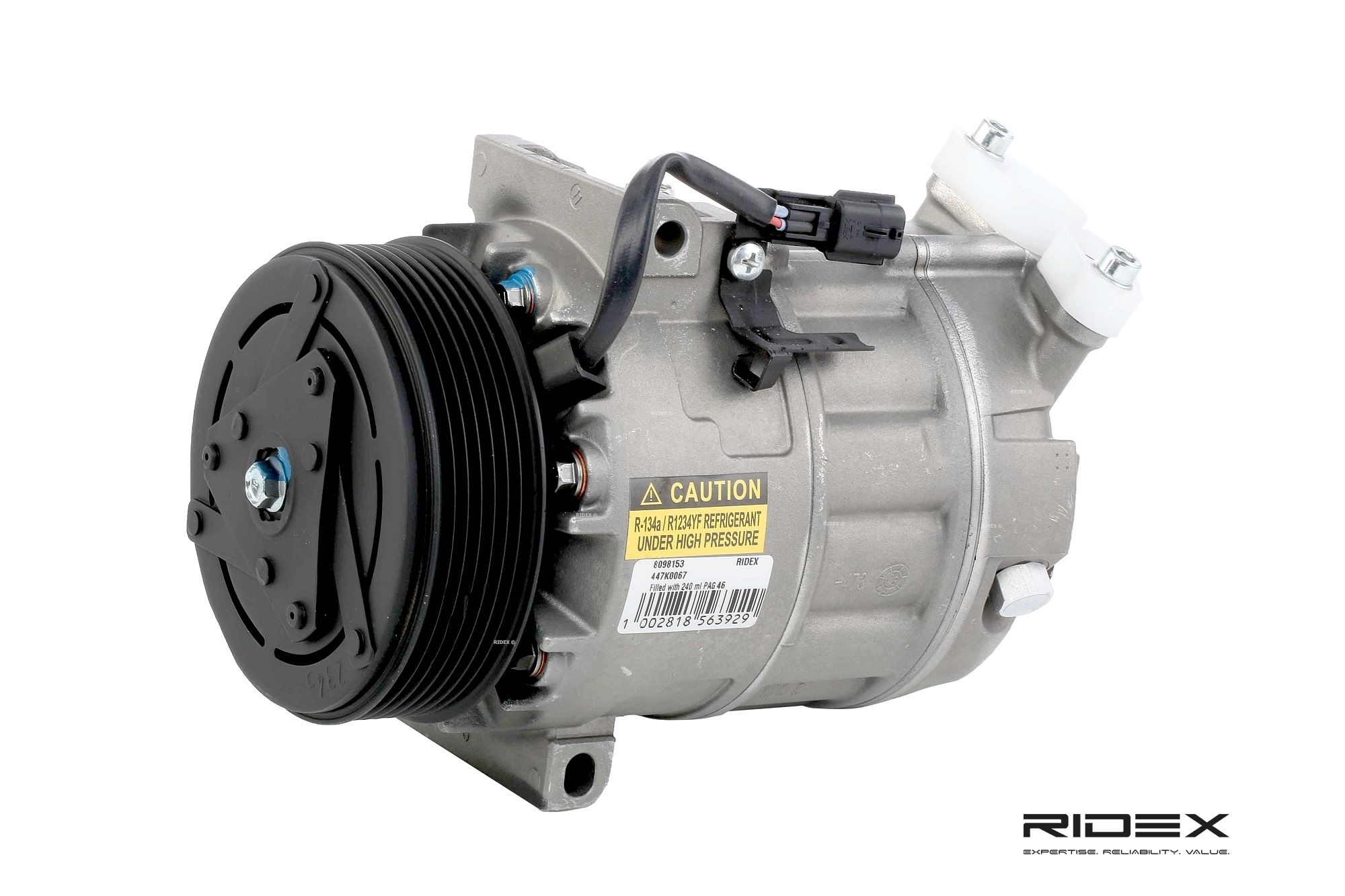 Image of RIDEX Compressore Aria Condizionata OPEL,RENAULT,FIAT 447K0067 6000618721,6000618722,93161916 95518551,95522224,2763000Q0A,2763000Q3K,926001DA0A