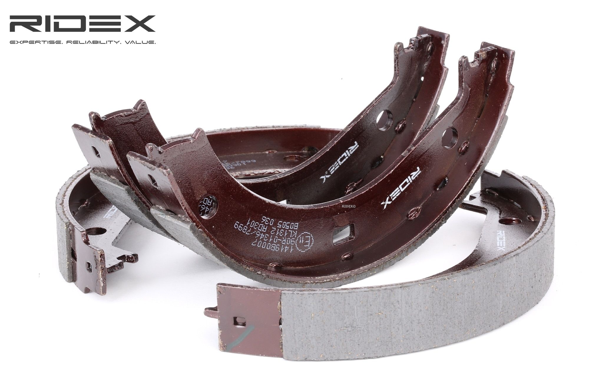 Original RIDEX Parking brake shoes 1419B0007 for MERCEDES-BENZ E-Class
