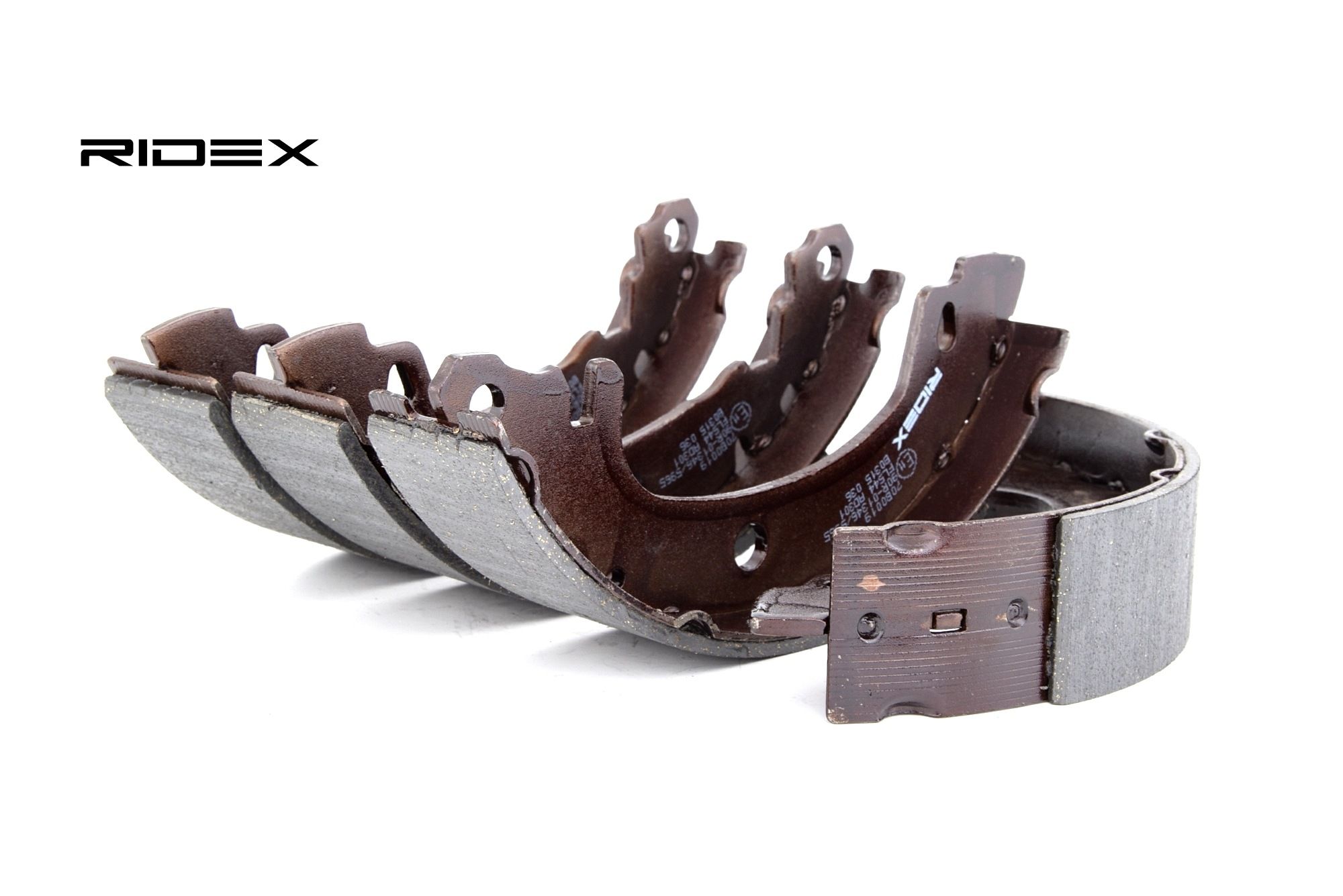 RIDEX 70B0019 Brake Shoe Set Rear Axle, Ø: 203,2 x 39 mm