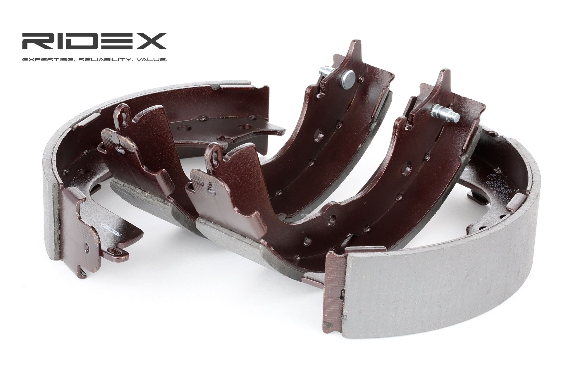 RIDEX: Original Bremsbackensatz für Trommelbremse 70B0198 (Breite: 58mm)