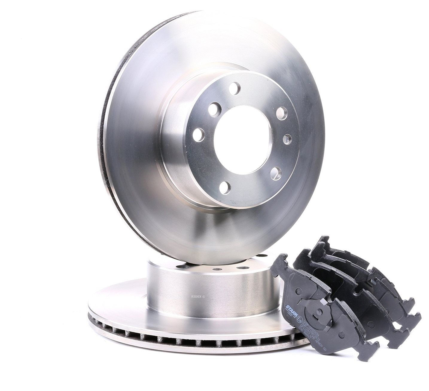 STARK Front Axle, internally vented, excl. wear warning contact Ø: 302mm, Brake Disc Thickness: 22mm Brake discs and pads SKBK-1090255 buy