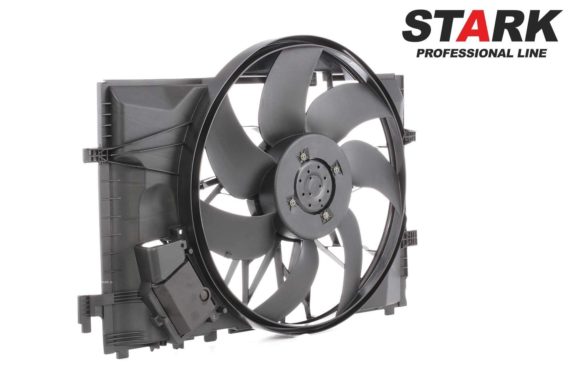 SKRF-0300085 STARK Cooling fan FIAT Ø: 482 mm, 12V, 600W, with radiator fan shroud, Brushless Motor, with control unit