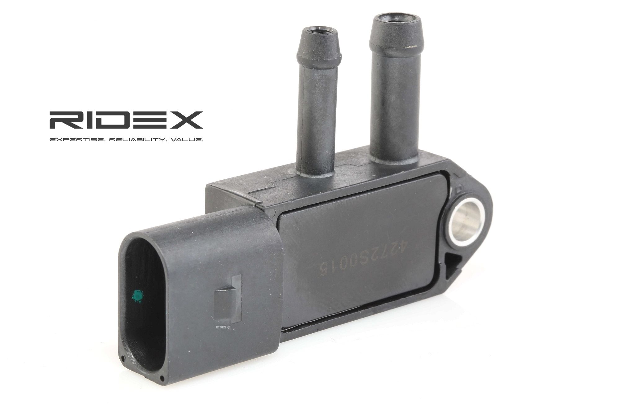 Buy Sensor, exhaust pressure RIDEX 4272S0015 - PORSCHE Exhaust parts online