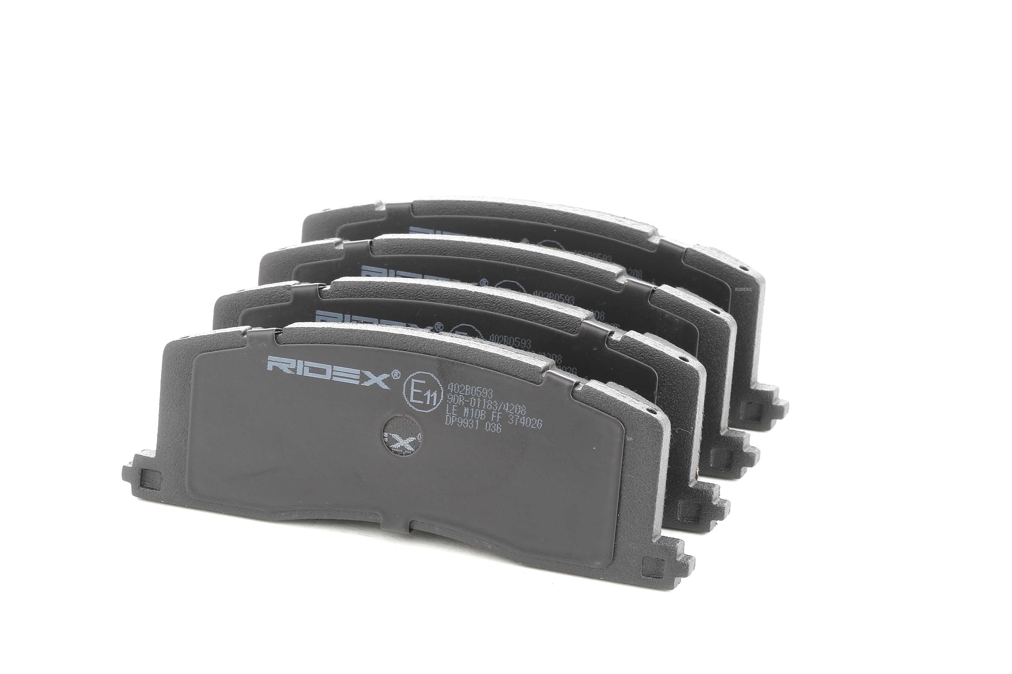 402B0593 Kit pastiglie freni RIDEX 04466 28090