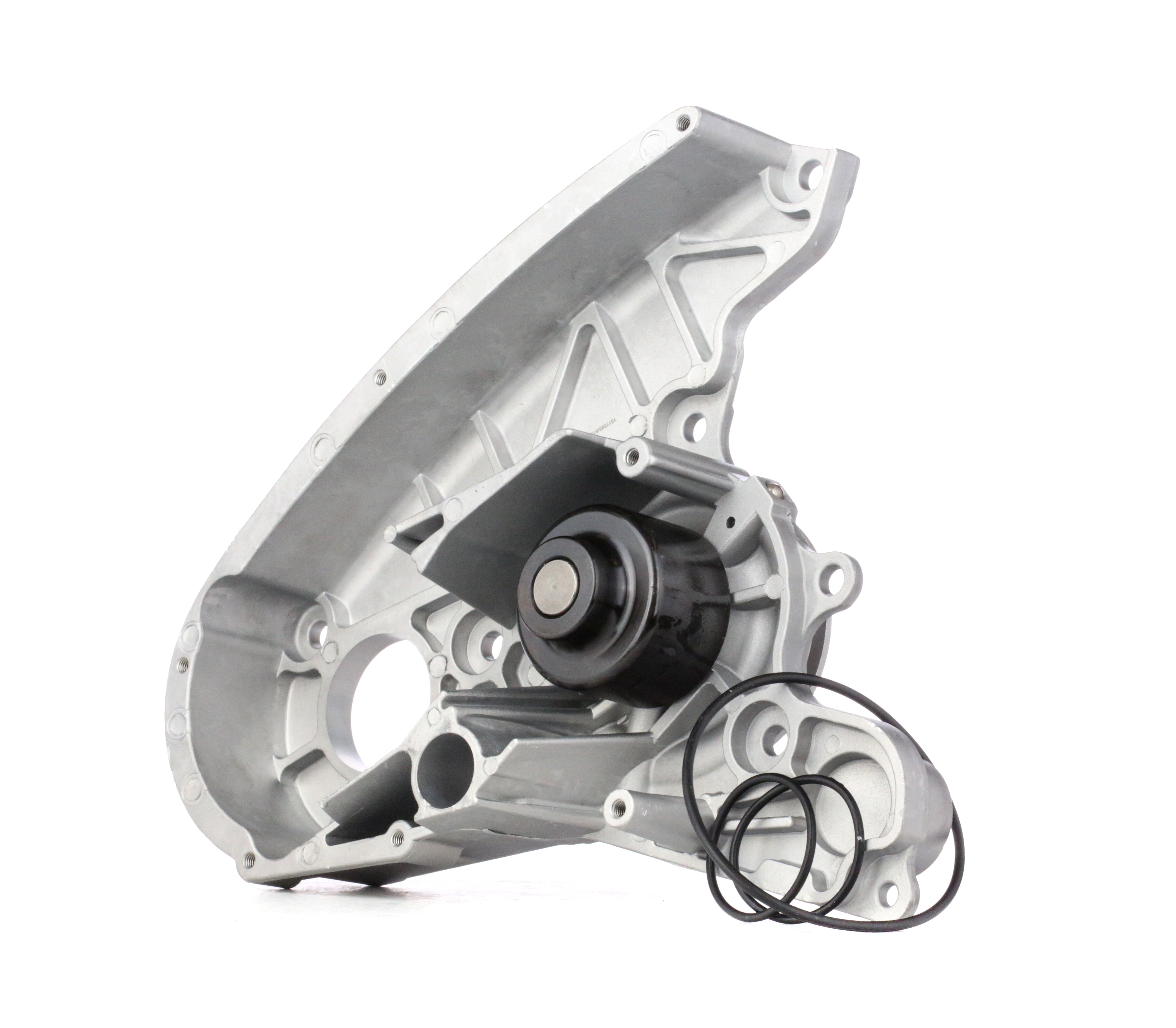 RIDEX 1260W0156 Water pump Cast Aluminium, with belt pulley, with gaskets/seals, Mechanical, Metal impeller, Belt Pulley Ø: 63 mm