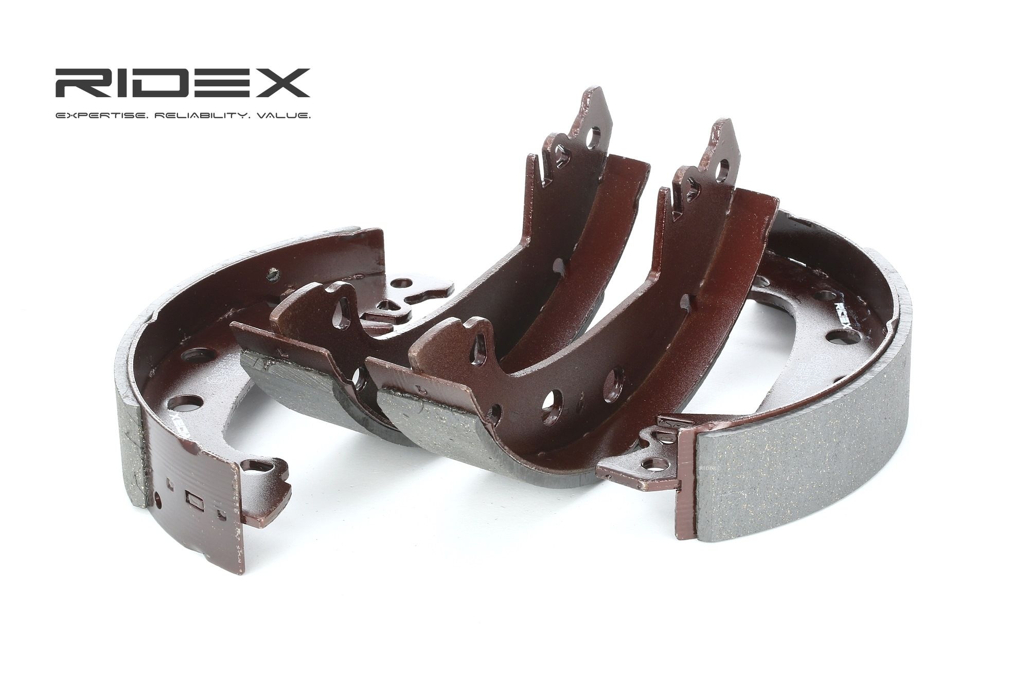 Original 70B0105 RIDEX Drum brake shoe support pads DACIA