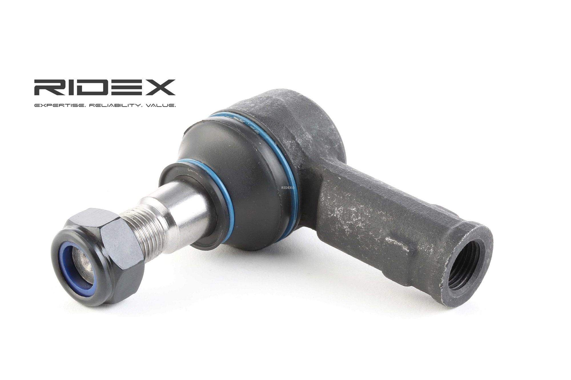RIDEX 914T0087 Track rod end Cone Size 18 mm, Front Axle, both sides