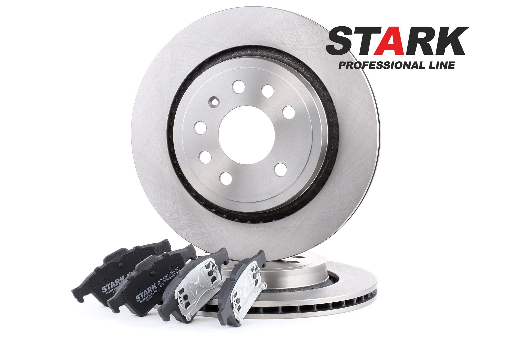 STARK SKBK-1090272 Brake discs and pads set Rear Axle, Vented